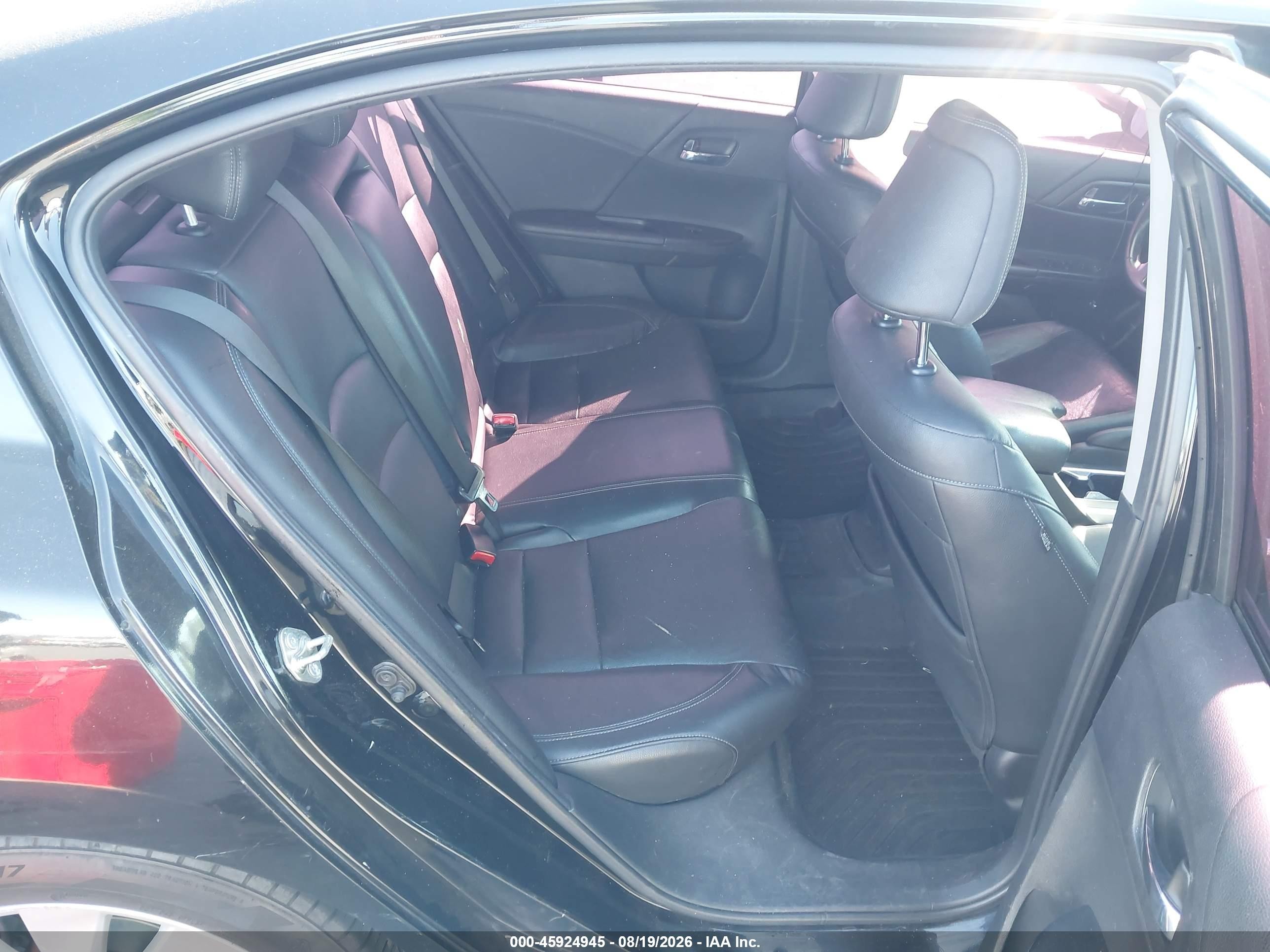 2015 Honda Accord Ex-l V-6 Black vin: 1HGCR3F8XFA000898