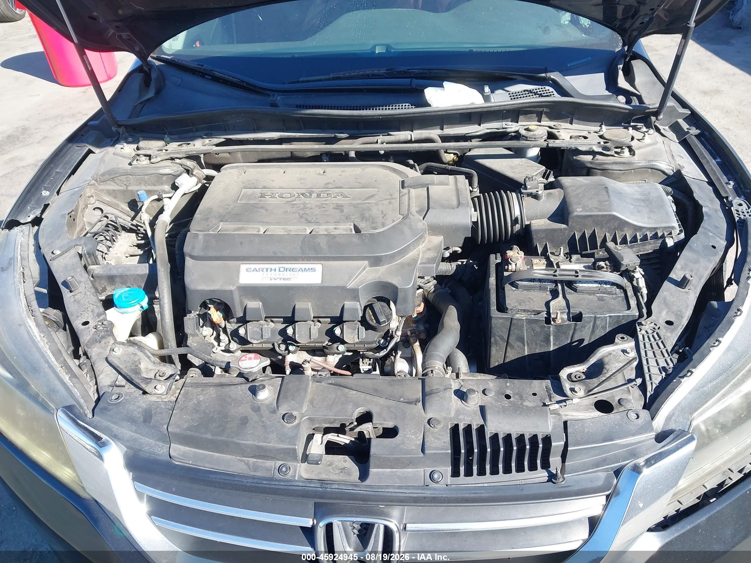 2015 Honda Accord Ex-l V-6 Black vin: 1HGCR3F8XFA000898