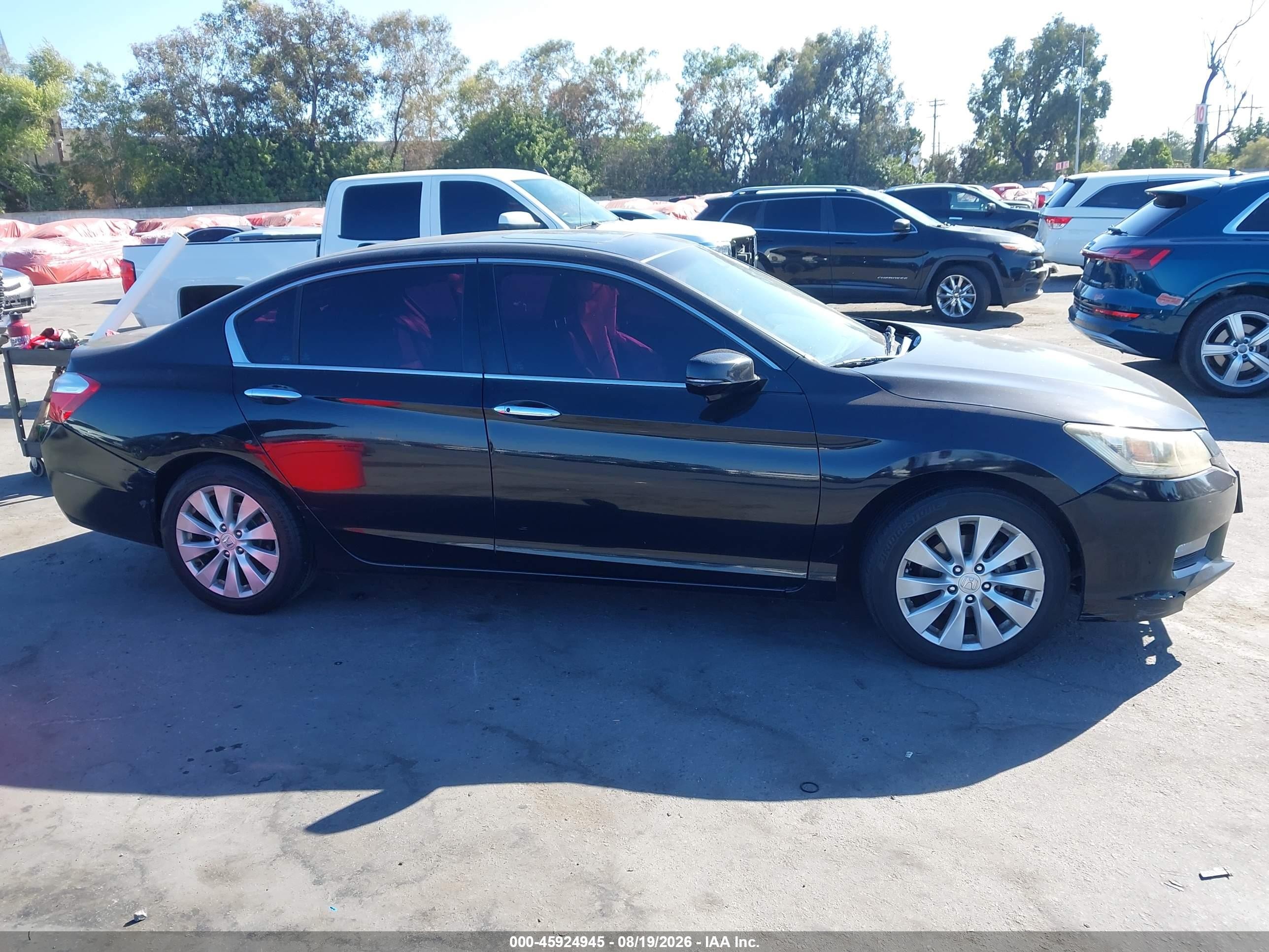2015 Honda Accord Ex-l V-6 Black vin: 1HGCR3F8XFA000898
