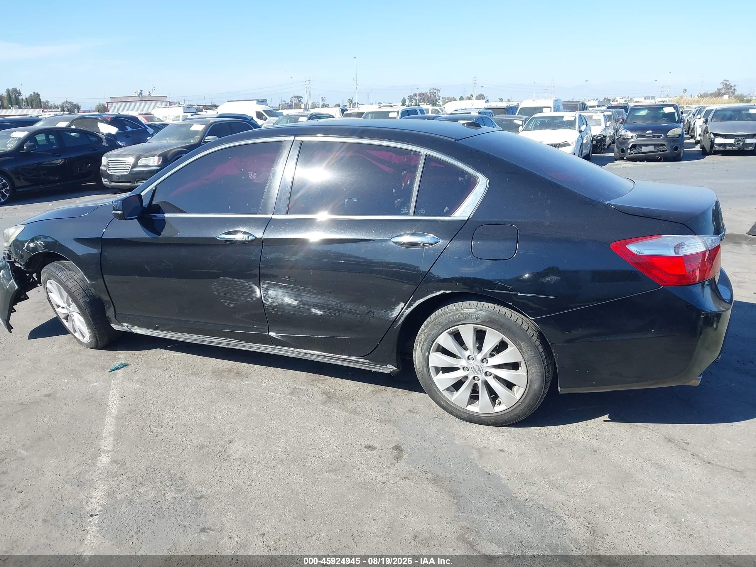 2015 Honda Accord Ex-l V-6 Black vin: 1HGCR3F8XFA000898