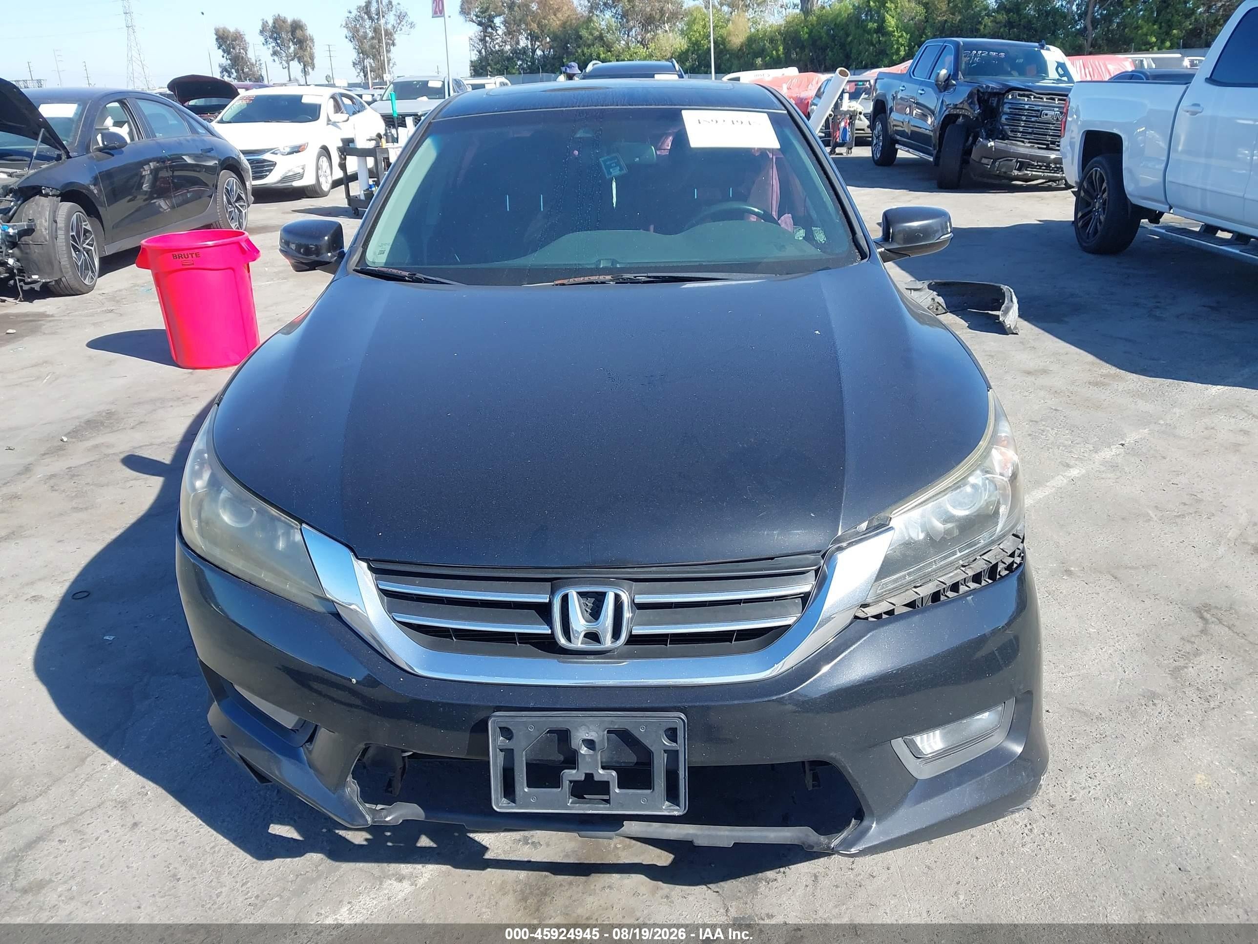 2015 Honda Accord Ex-l V-6 Black vin: 1HGCR3F8XFA000898