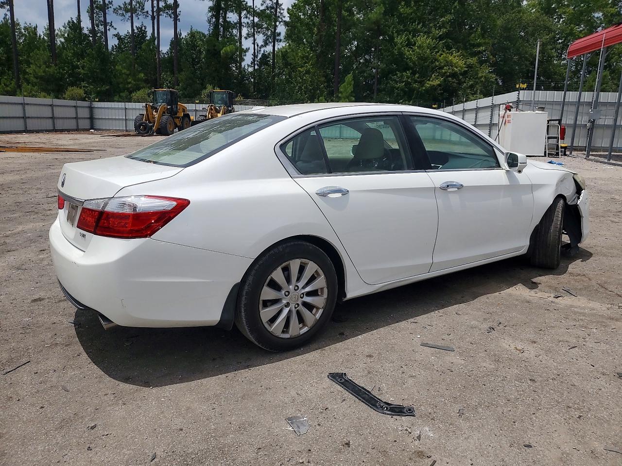 2015 Honda Accord Exl White vin: 1HGCR3F8XFA007124