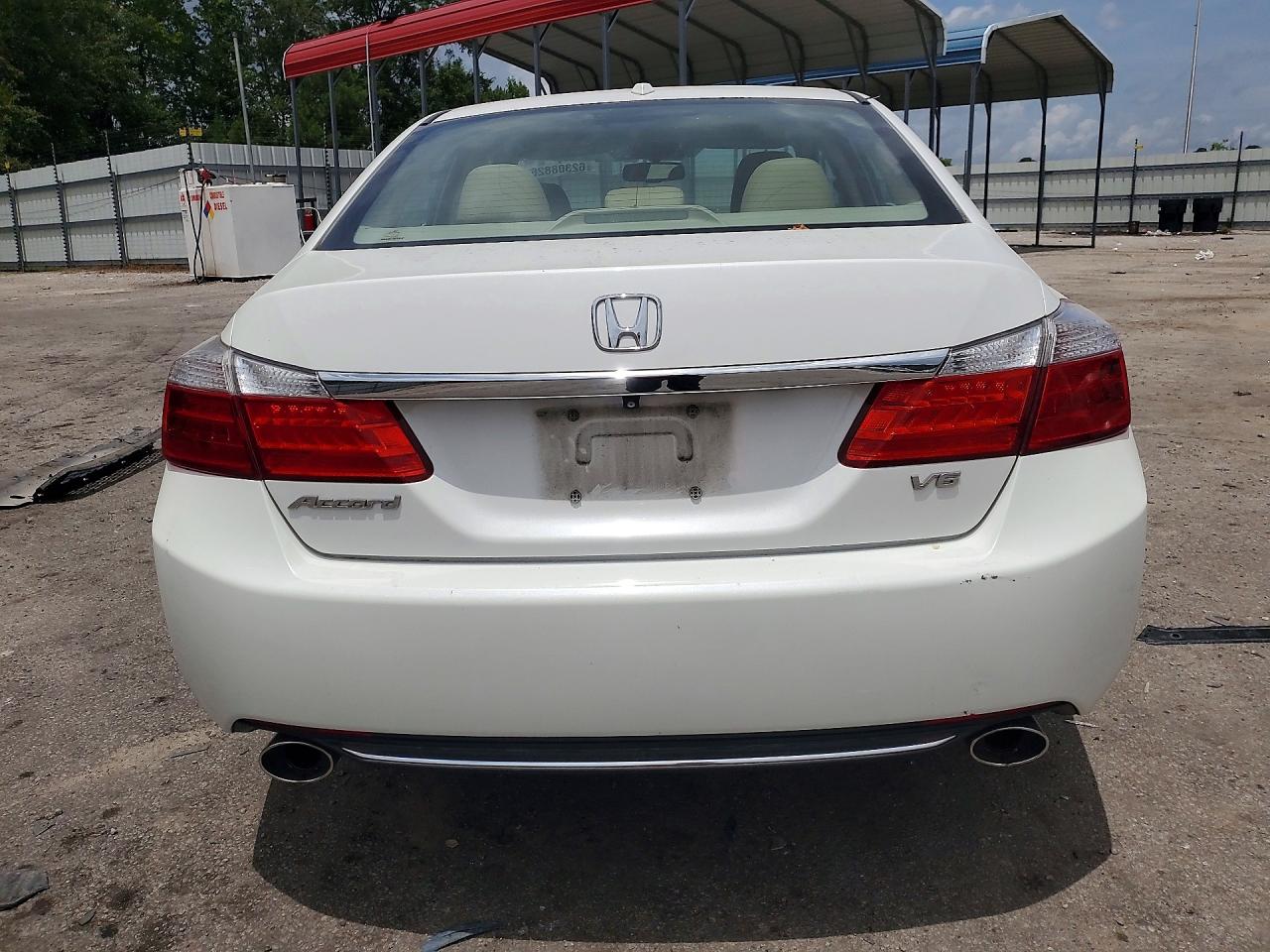 2015 Honda Accord Exl White vin: 1HGCR3F8XFA007124