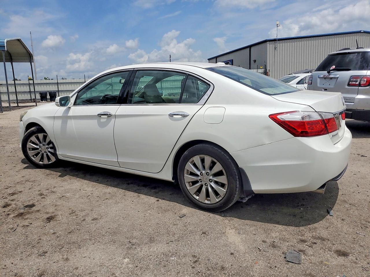 2015 Honda Accord Exl White vin: 1HGCR3F8XFA007124