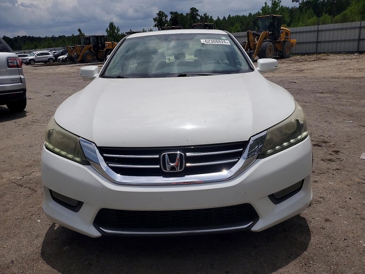 2015 Honda Accord Exl White vin: 1HGCR3F8XFA007124