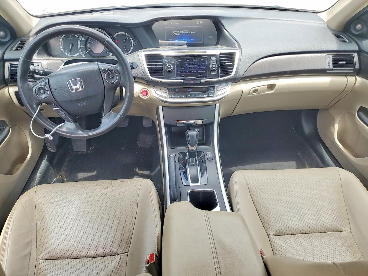 2015 Honda Accord Exl White vin: 1HGCR3F8XFA007124