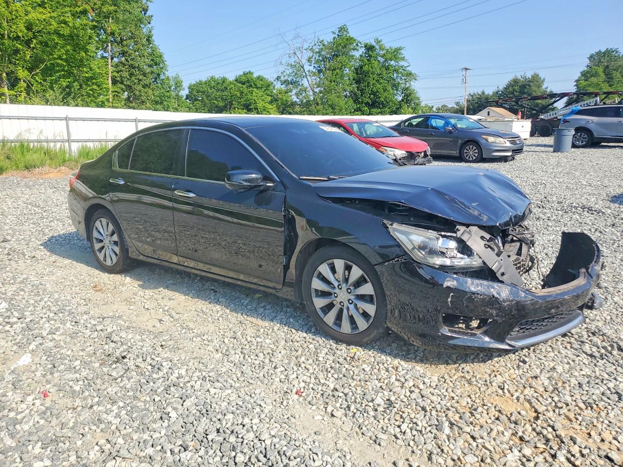 2015 Honda Accord Exl Black vin: 1HGCR3F8XFA012582