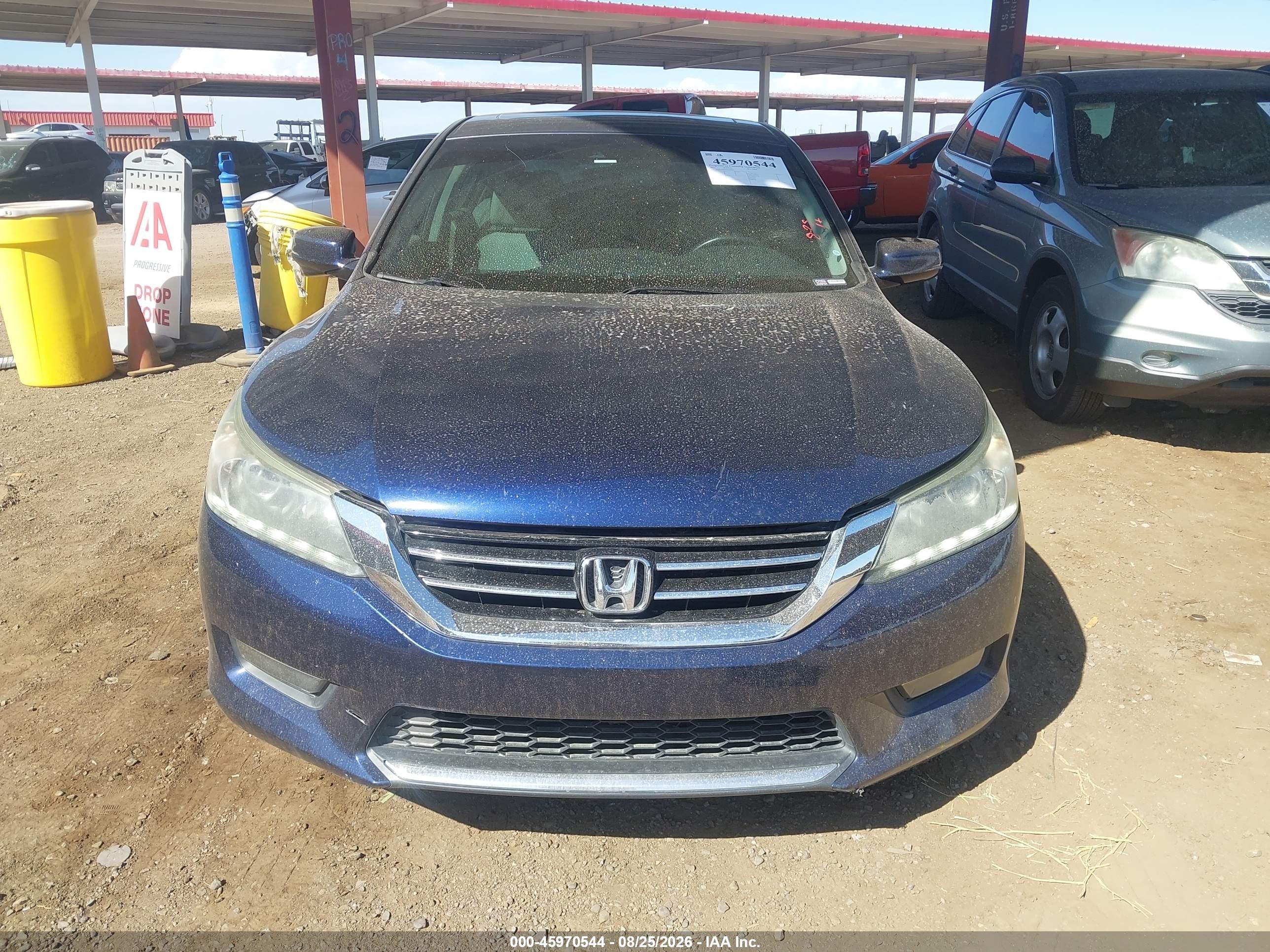 2015 Honda Accord Ex-l V-6 Blue vin: 1HGCR3F8XFA028622