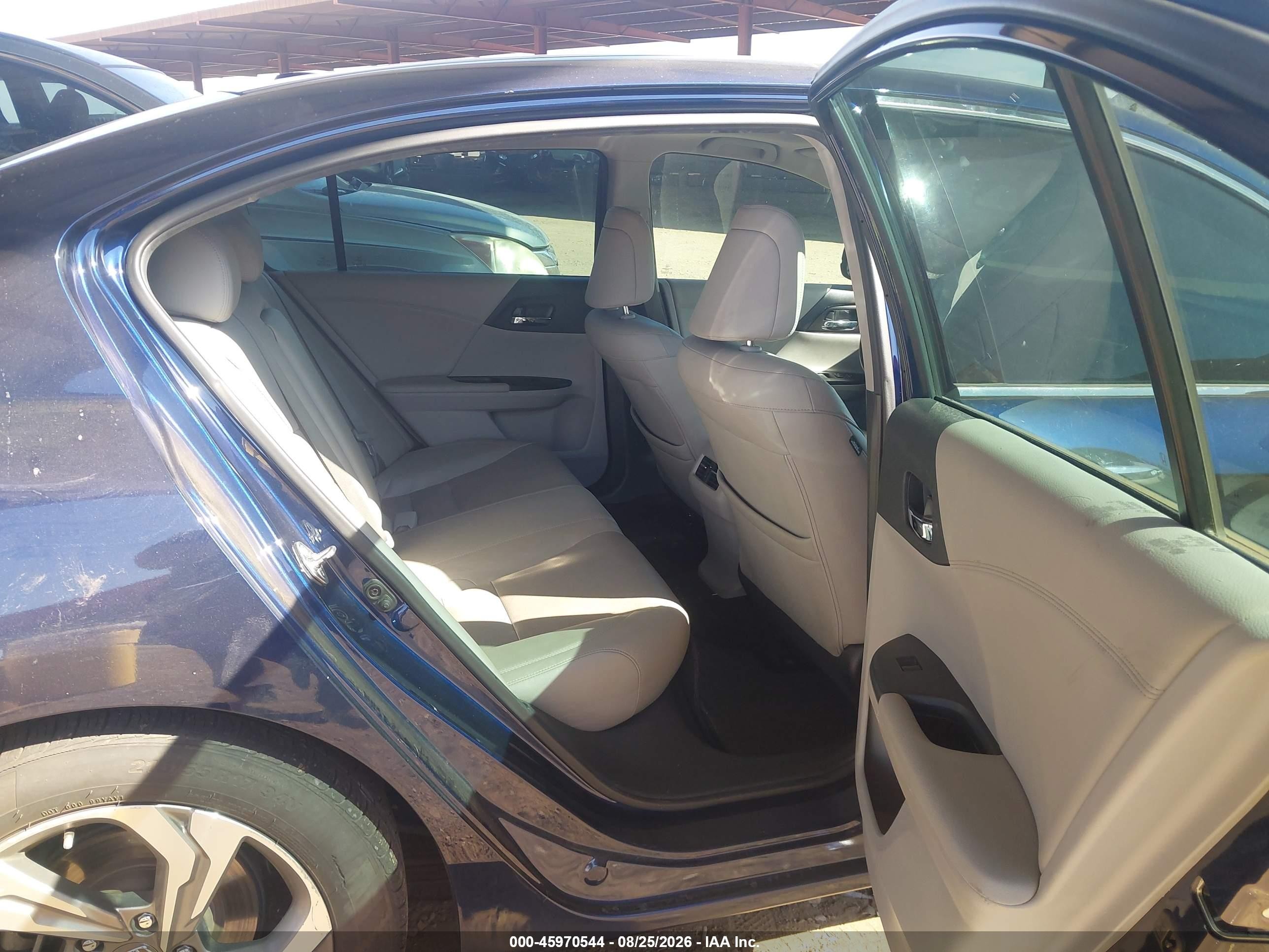 2015 Honda Accord Ex-l V-6 Blue vin: 1HGCR3F8XFA028622