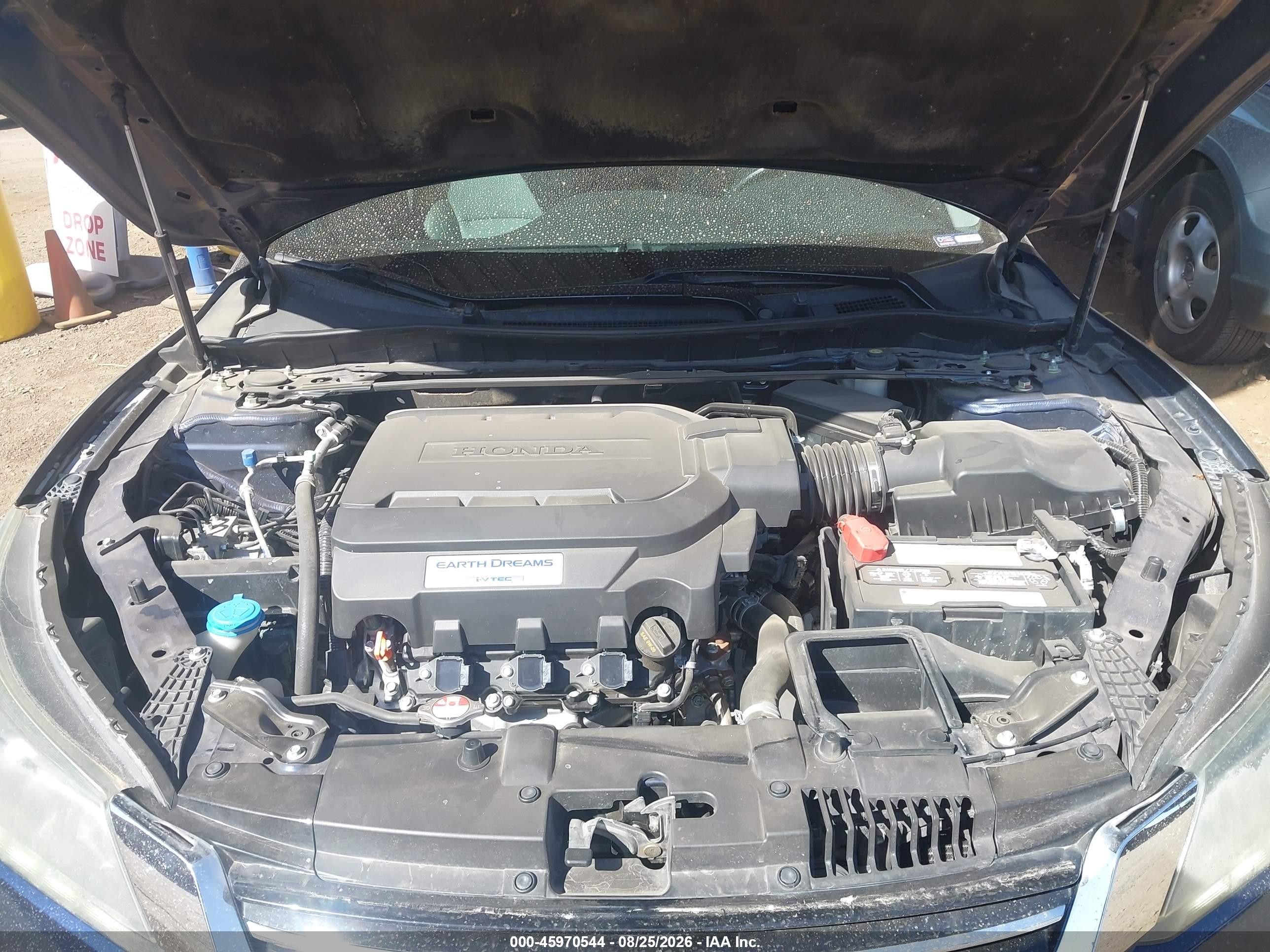 2015 Honda Accord Ex-l V-6 Blue vin: 1HGCR3F8XFA028622