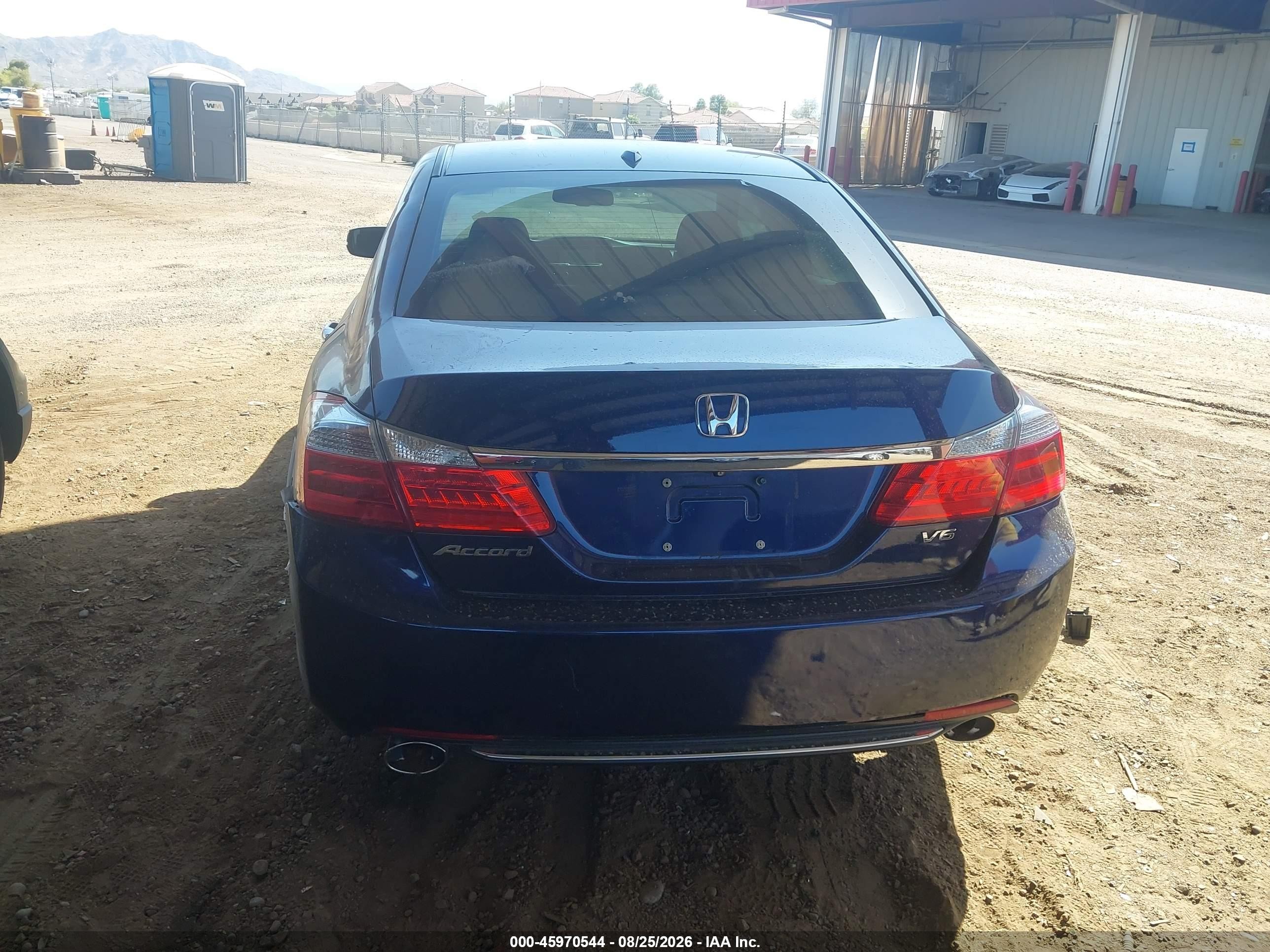 2015 Honda Accord Ex-l V-6 Blue vin: 1HGCR3F8XFA028622