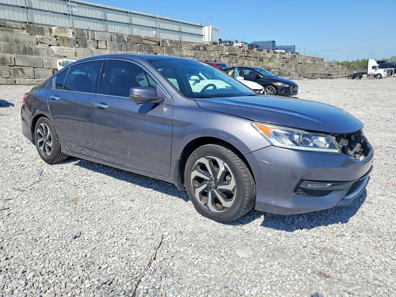 2016 Honda Accord Exl Gray vin: 1HGCR3F8XGA022756