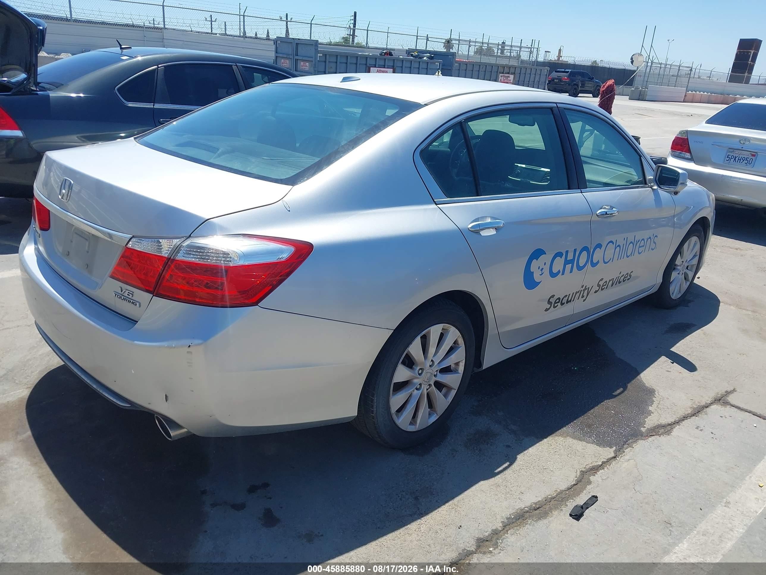 2013 Honda Accord Touring Silver vin: 1HGCR3F90DA039439