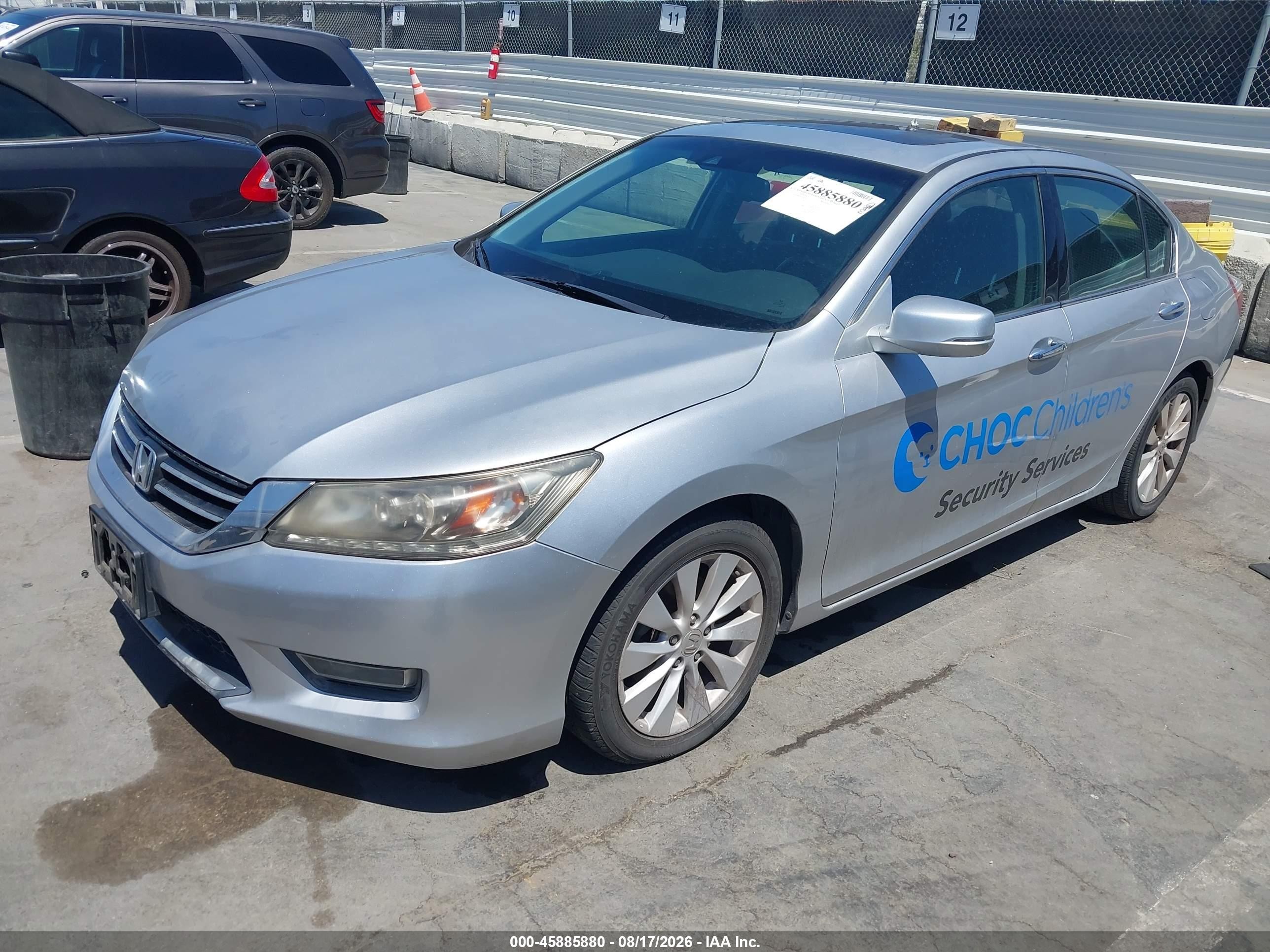 2013 Honda Accord Touring Silver vin: 1HGCR3F90DA039439