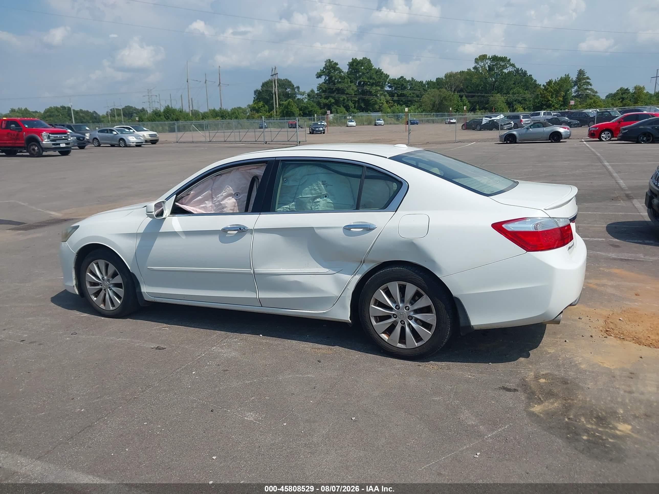2014 Honda Accord Touring Белый vin: 1HGCR3F90EA024439