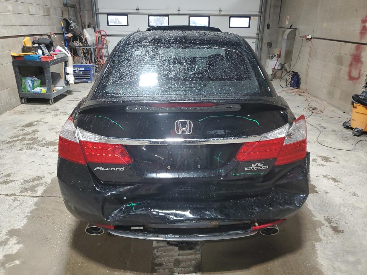 2013 Honda Accord Touring Black vin: 1HGCR3F91DA005476