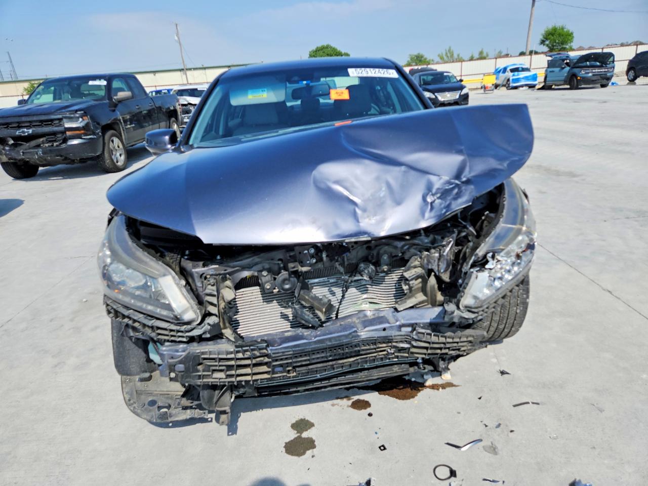 2013 Honda Accord Touring Серый vin: 1HGCR3F91DA026604