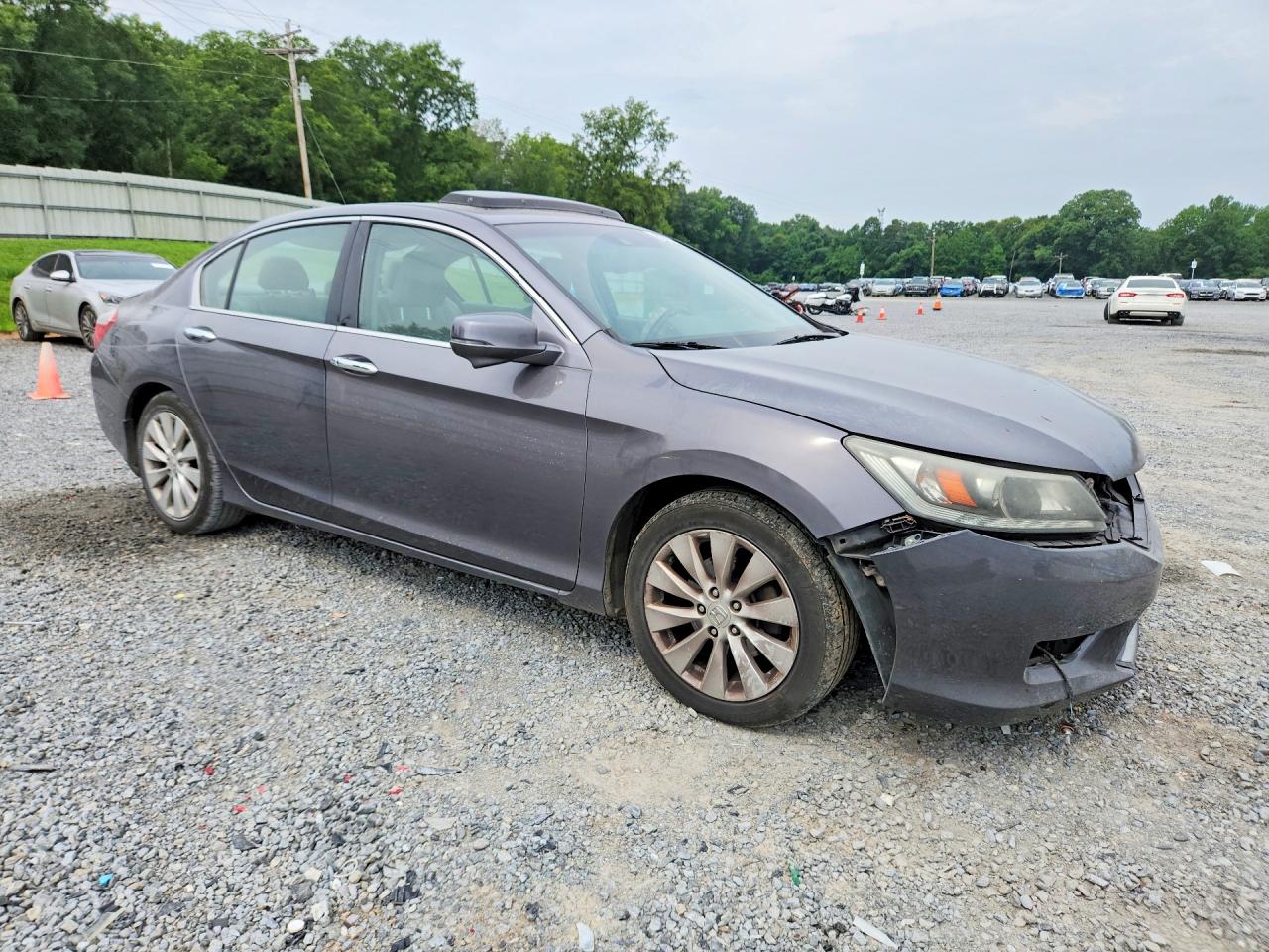 2013 Honda Accord Touring Gray vin: 1HGCR3F91DA038686