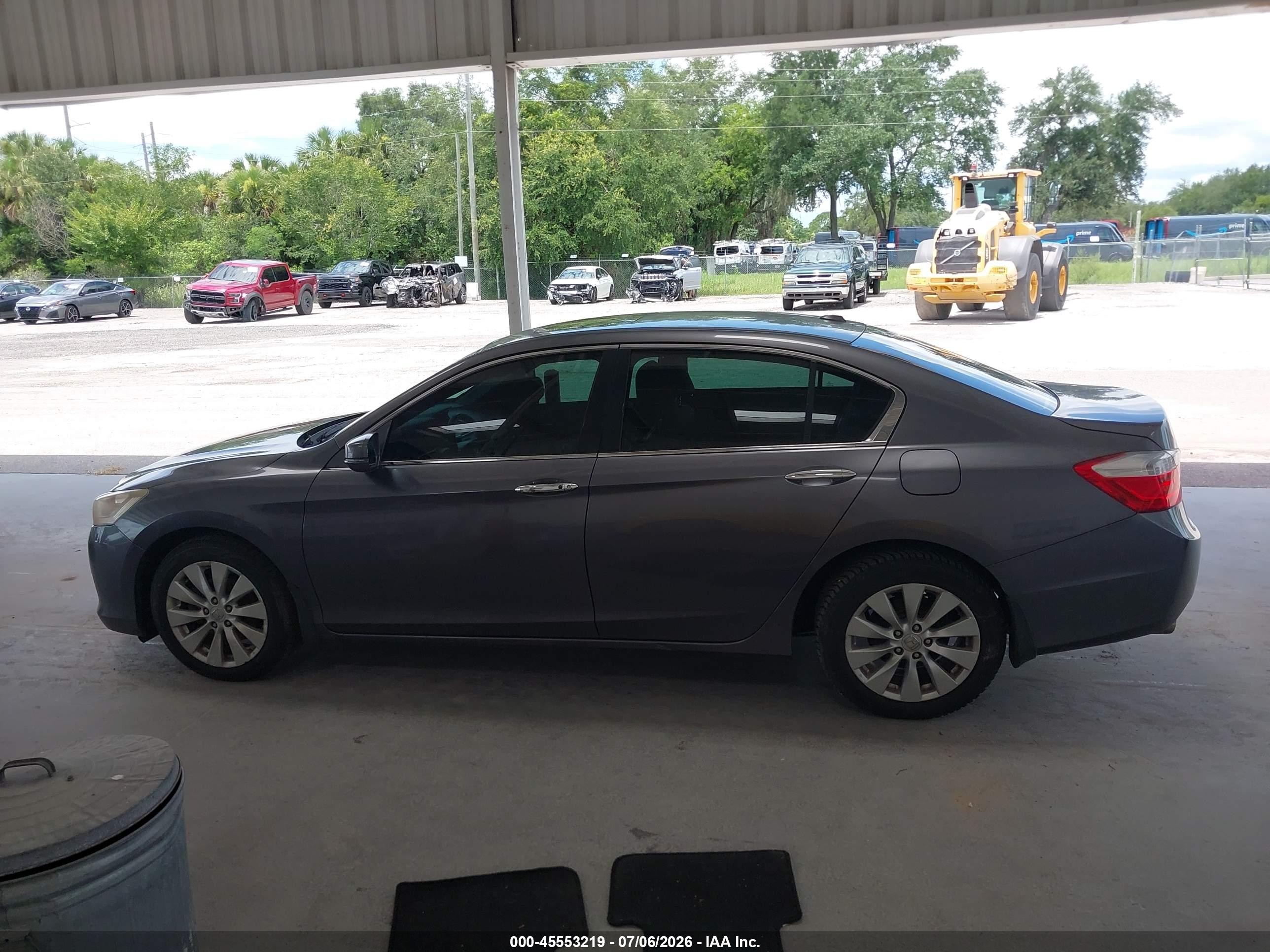 2014 Honda Accord Touring Gray vin: 1HGCR3F91EA010713