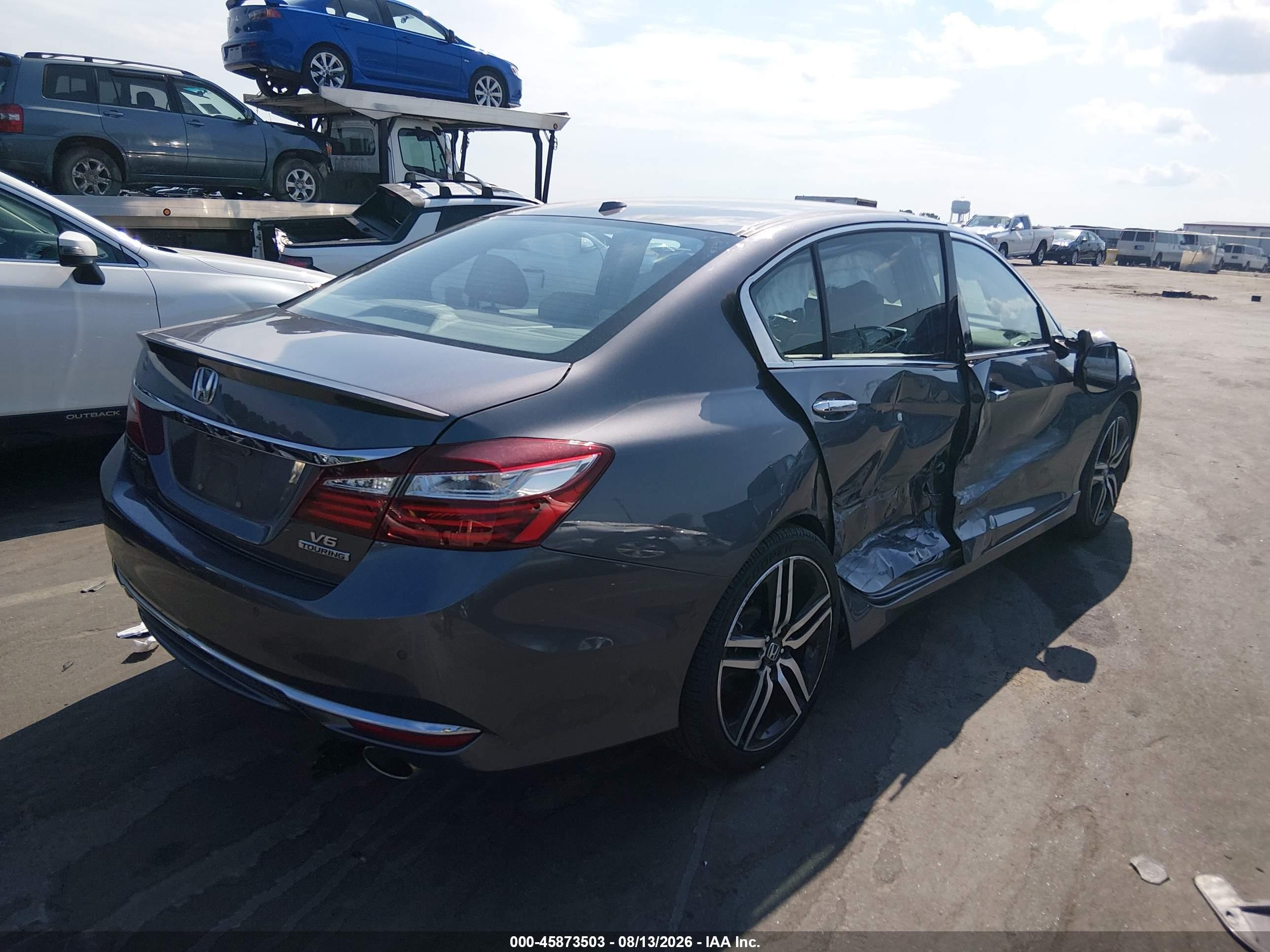 2017 Honda Accord Touring V6 Silver vin: 1HGCR3F91HA035812