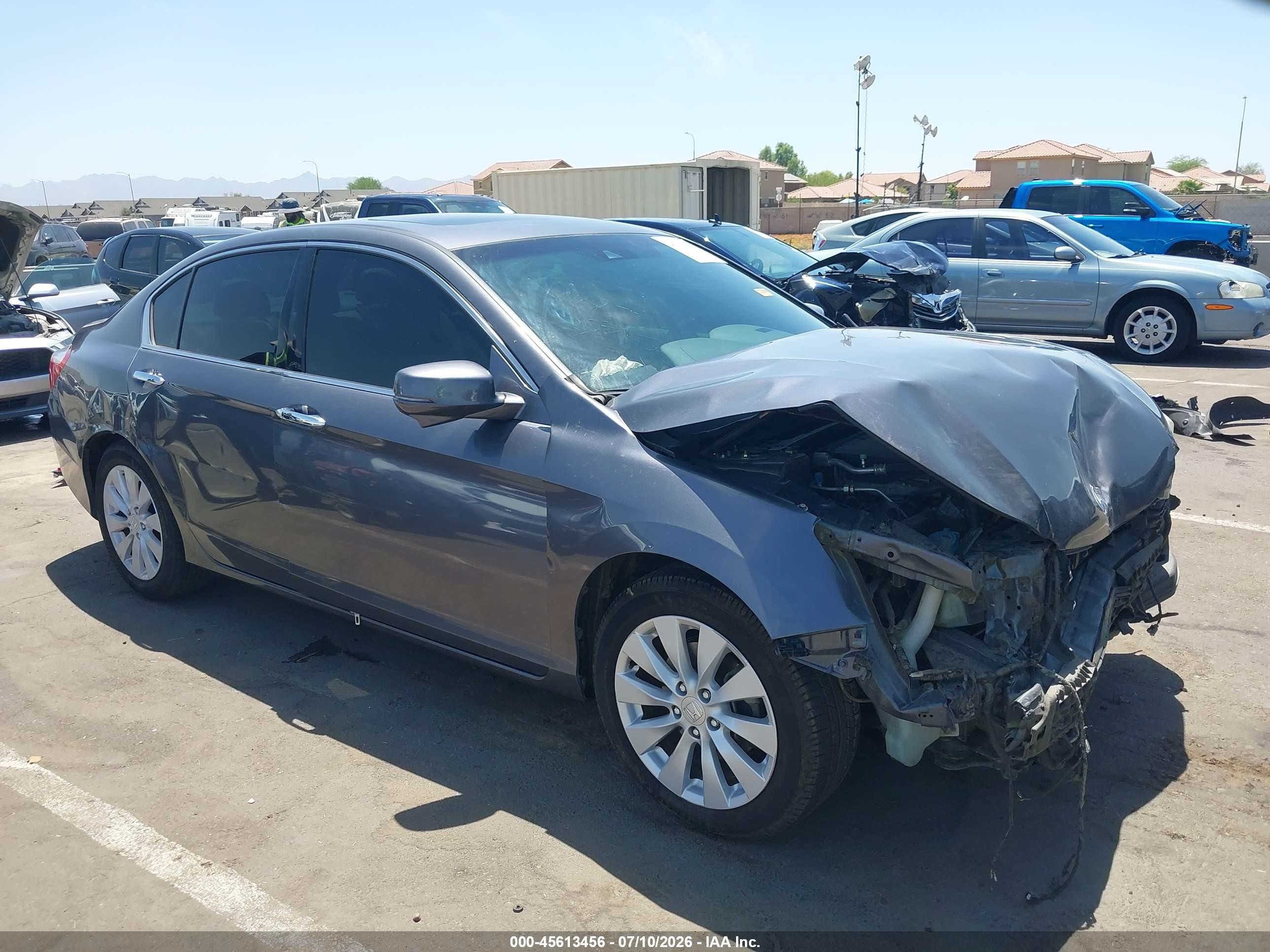 2013 Honda Accord Touring Gray vin: 1HGCR3F92DA025266