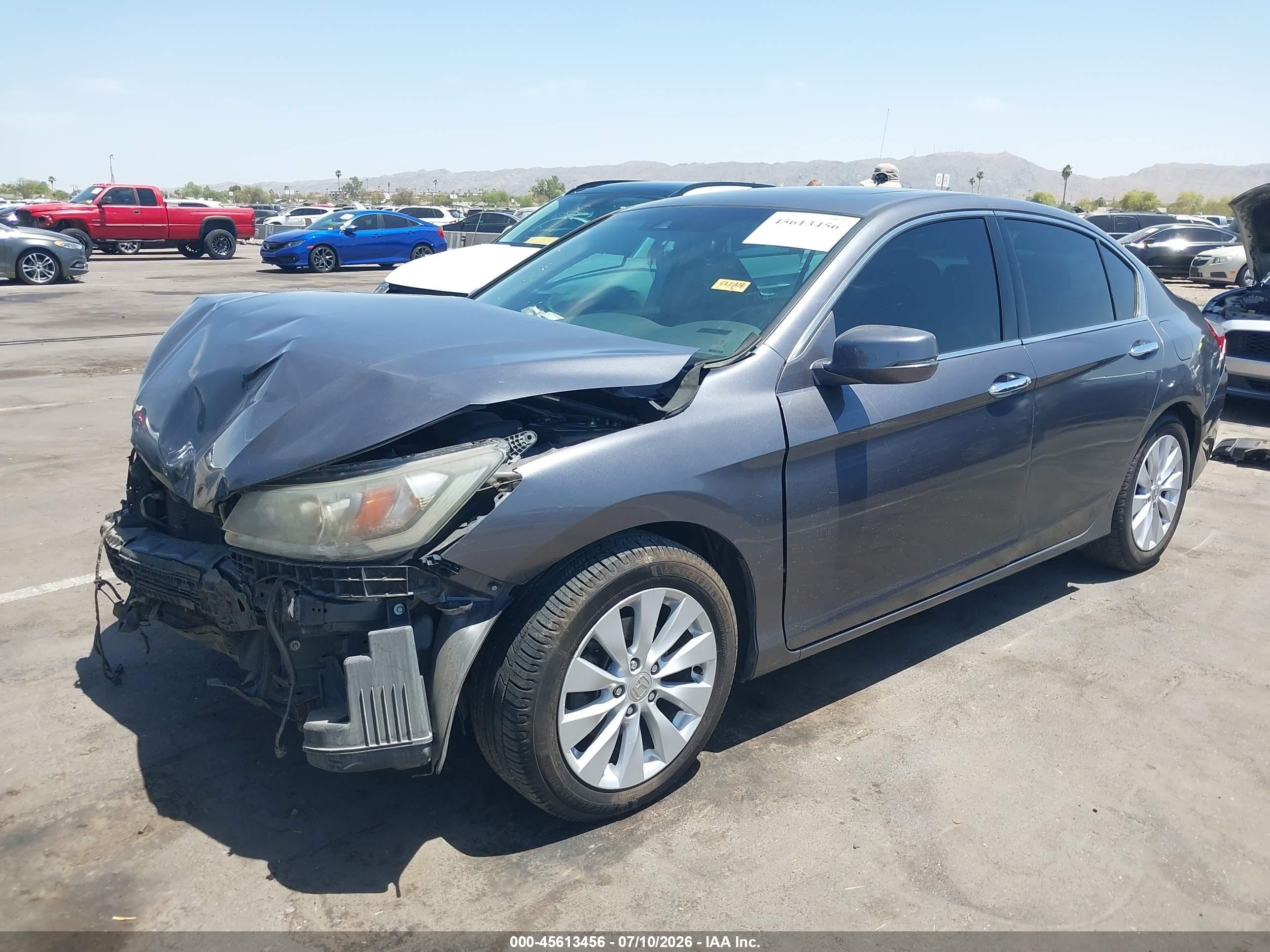 2013 Honda Accord Touring Gray vin: 1HGCR3F92DA025266