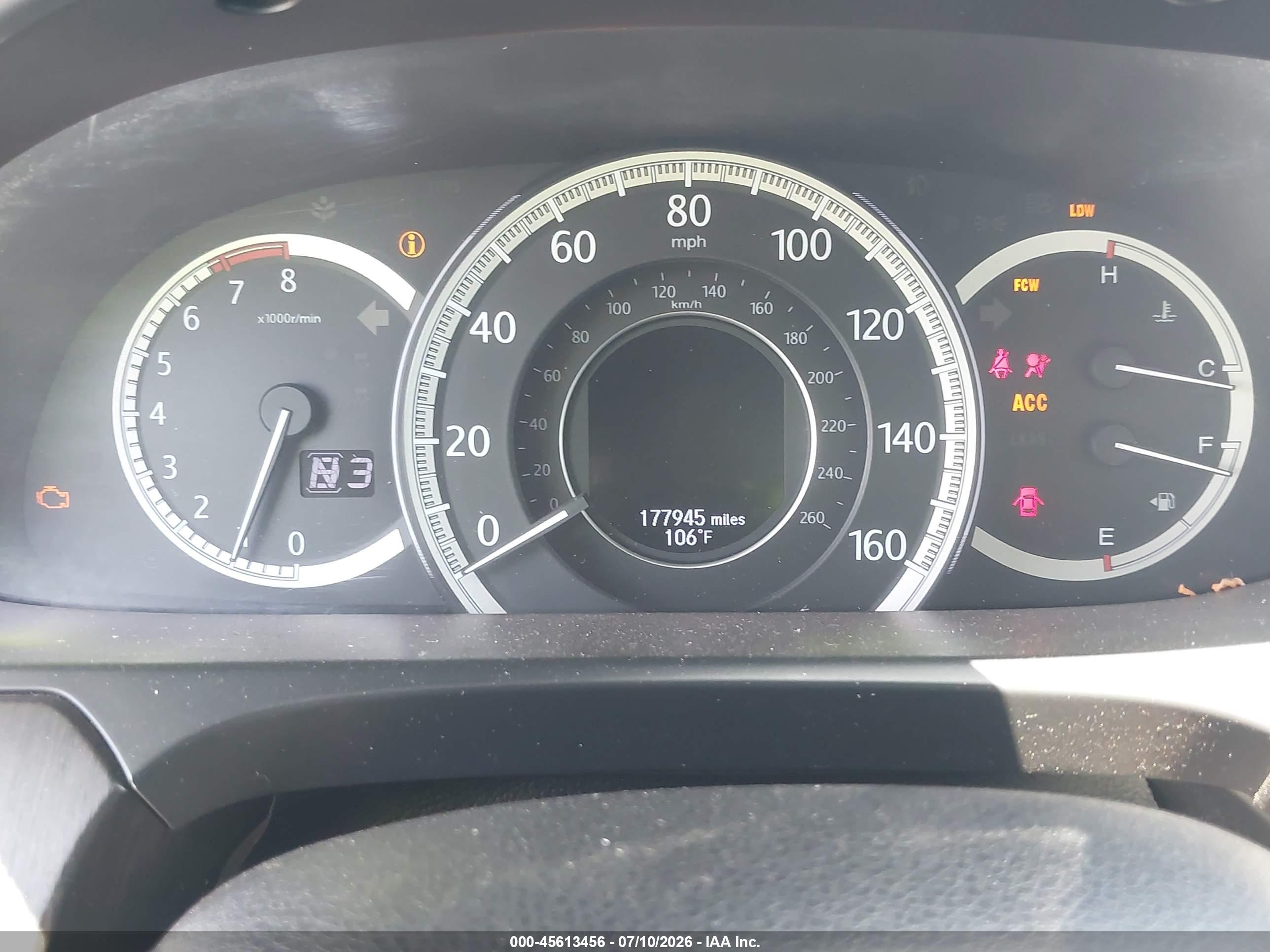 2013 Honda Accord Touring Gray vin: 1HGCR3F92DA025266