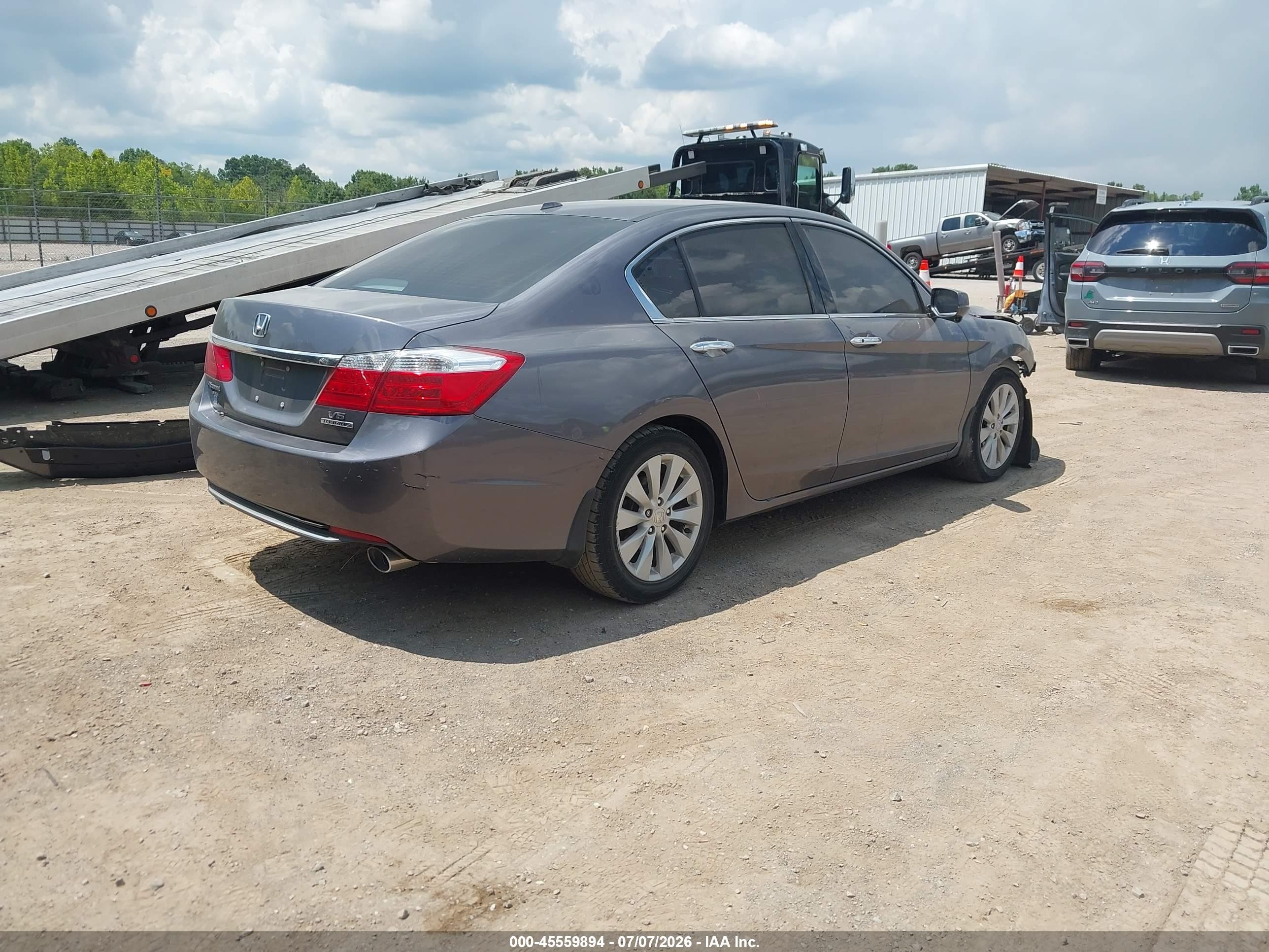 2014 Honda Accord Touring Gray vin: 1HGCR3F92EA031893