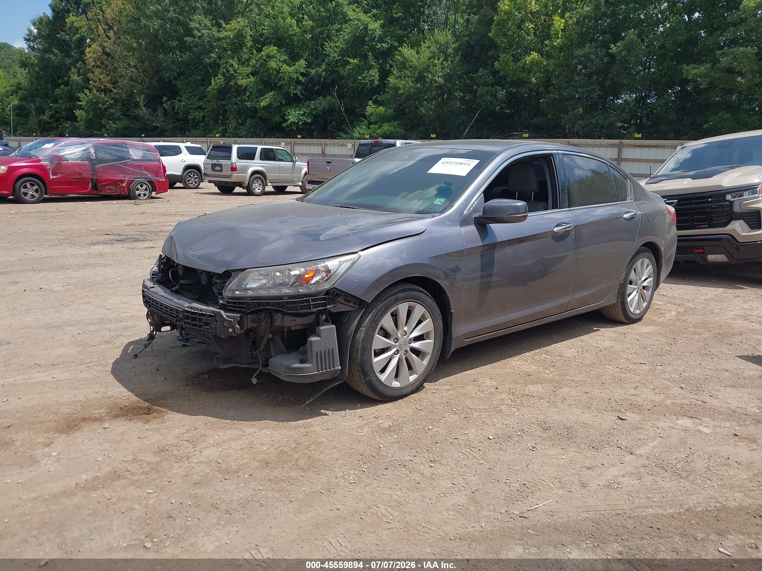 2014 Honda Accord Touring Gray vin: 1HGCR3F92EA031893
