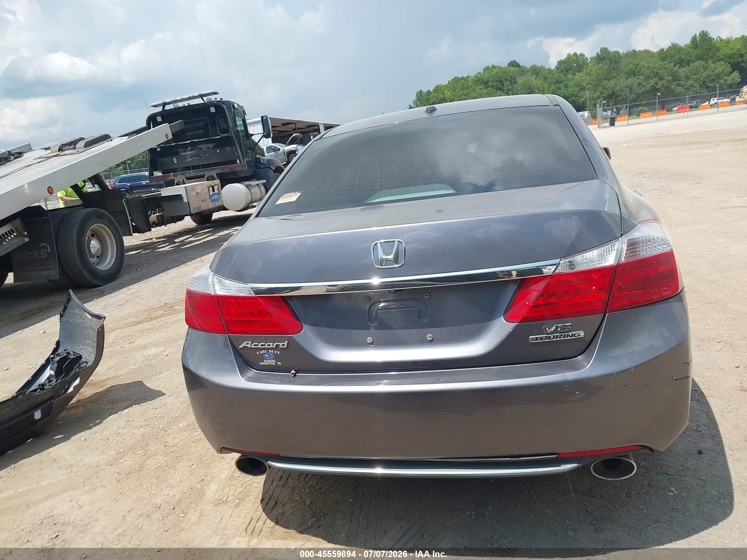 2014 Honda Accord Touring Gray vin: 1HGCR3F92EA031893