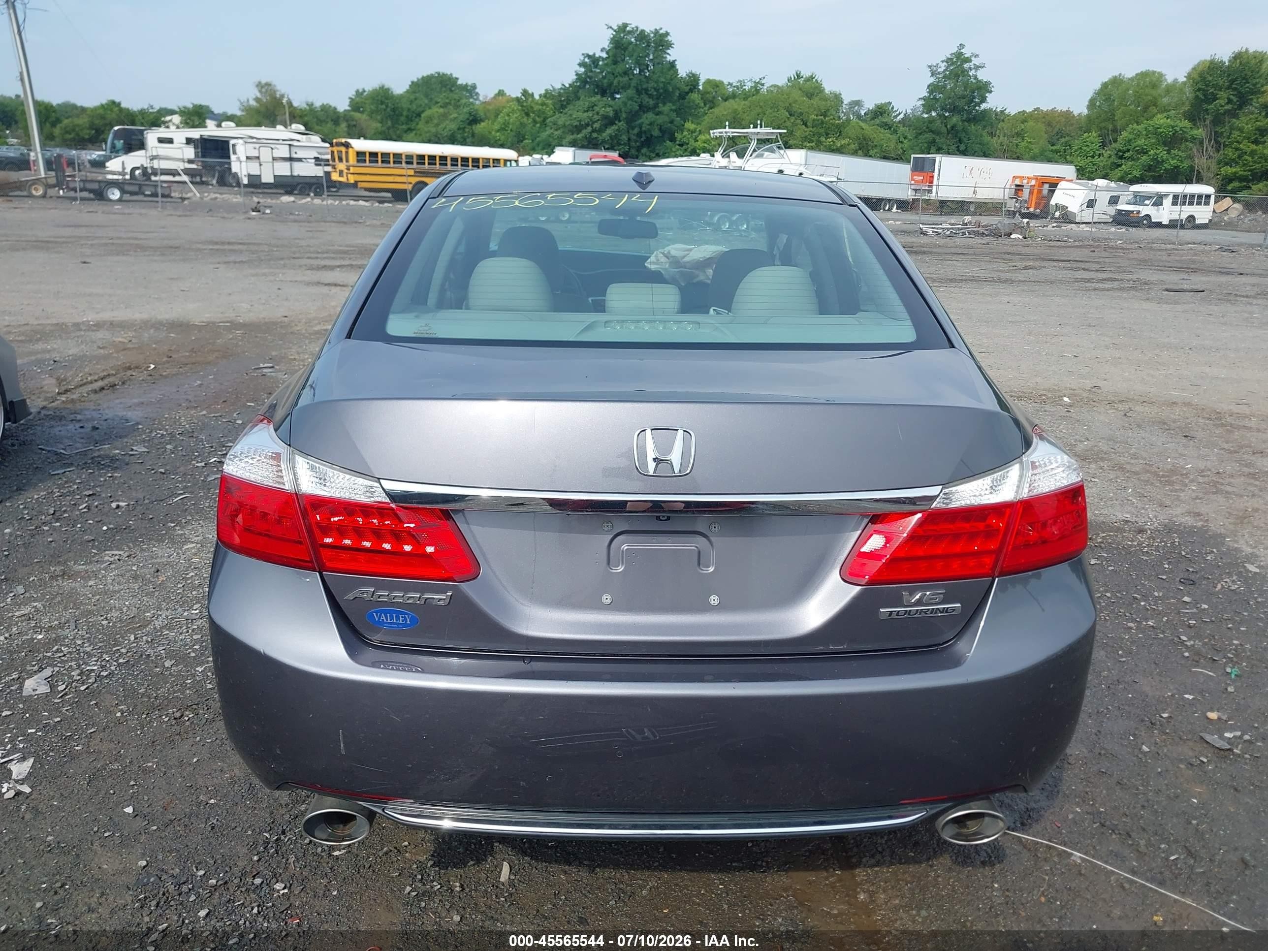 2015 Honda Accord Touring Серый vin: 1HGCR3F92FA000189