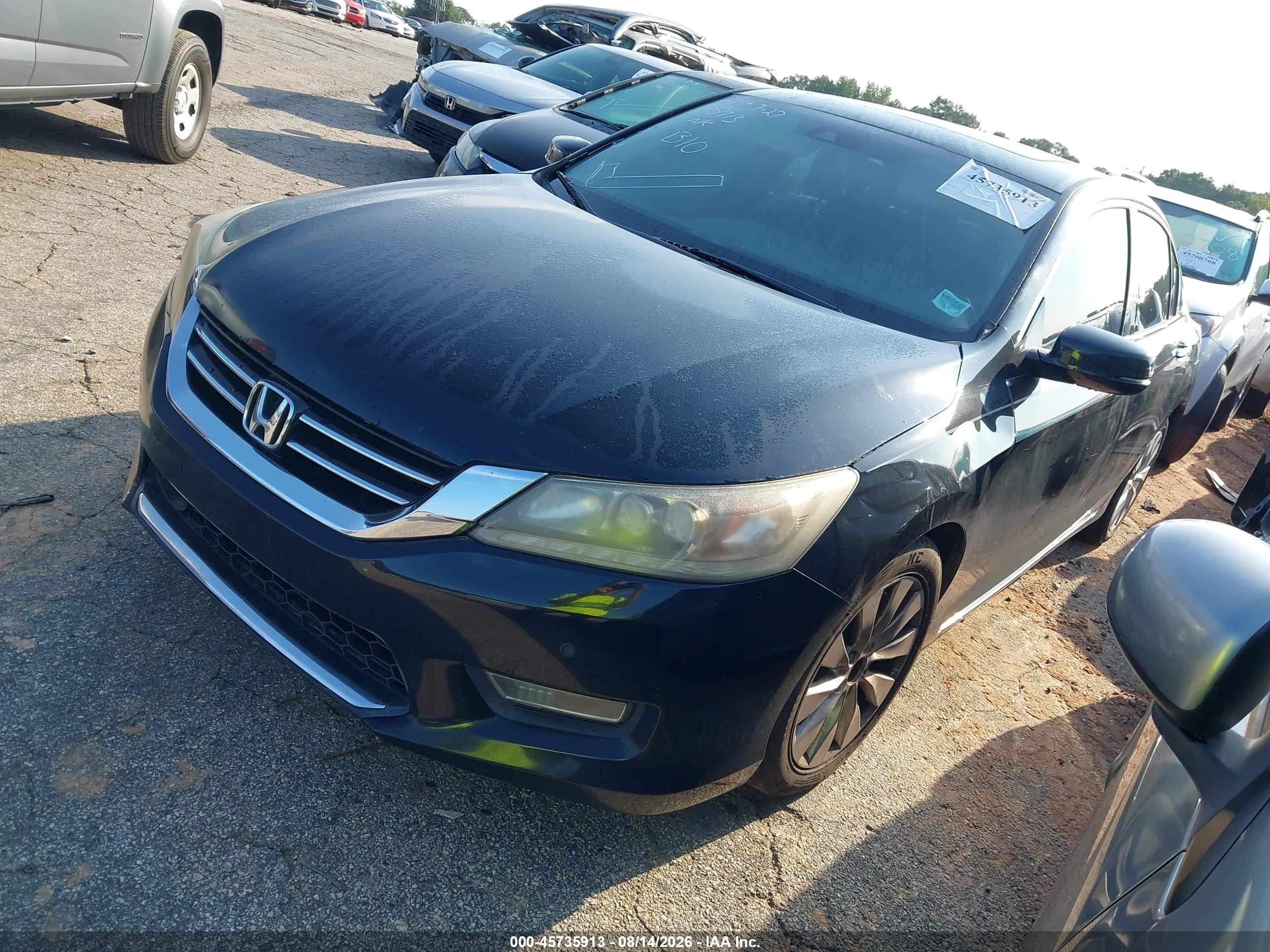 2013 Honda Accord Touring Черный vin: 1HGCR3F93DA046482