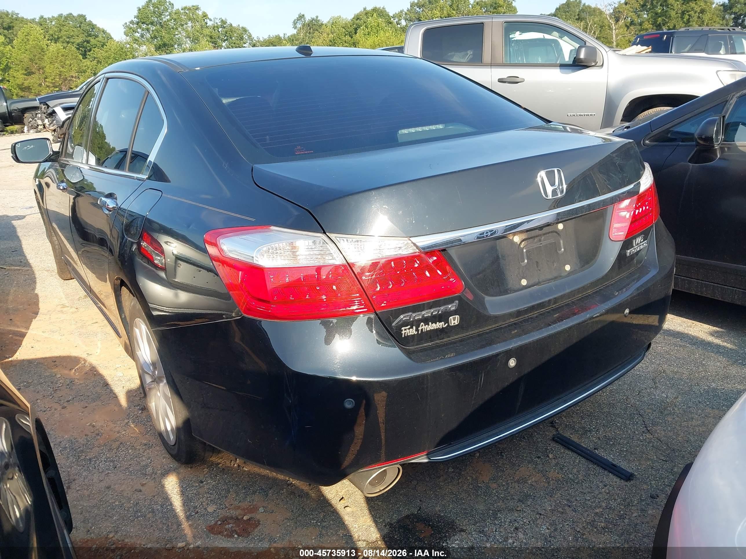 2013 Honda Accord Touring Черный vin: 1HGCR3F93DA046482