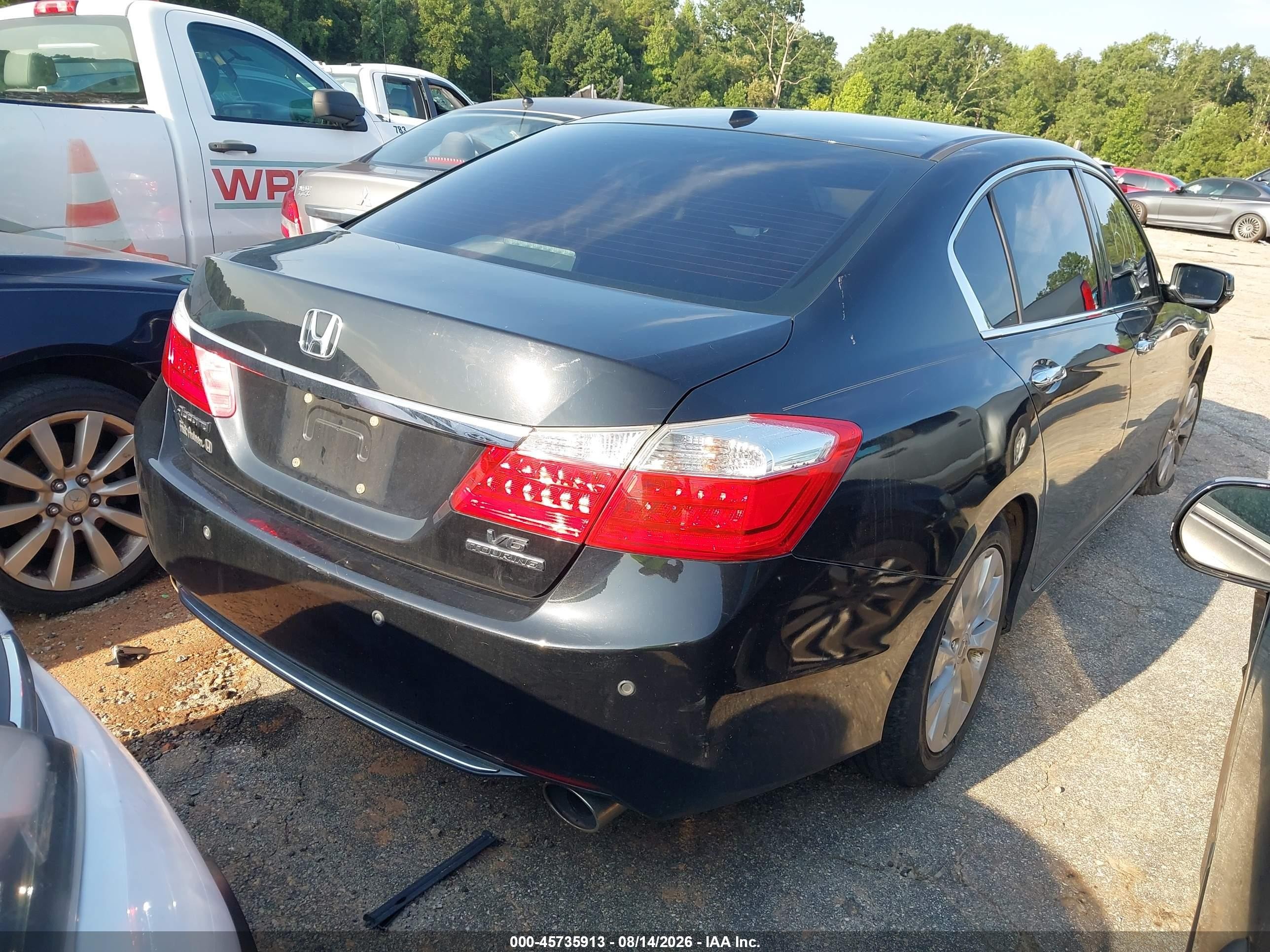 2013 Honda Accord Touring Черный vin: 1HGCR3F93DA046482