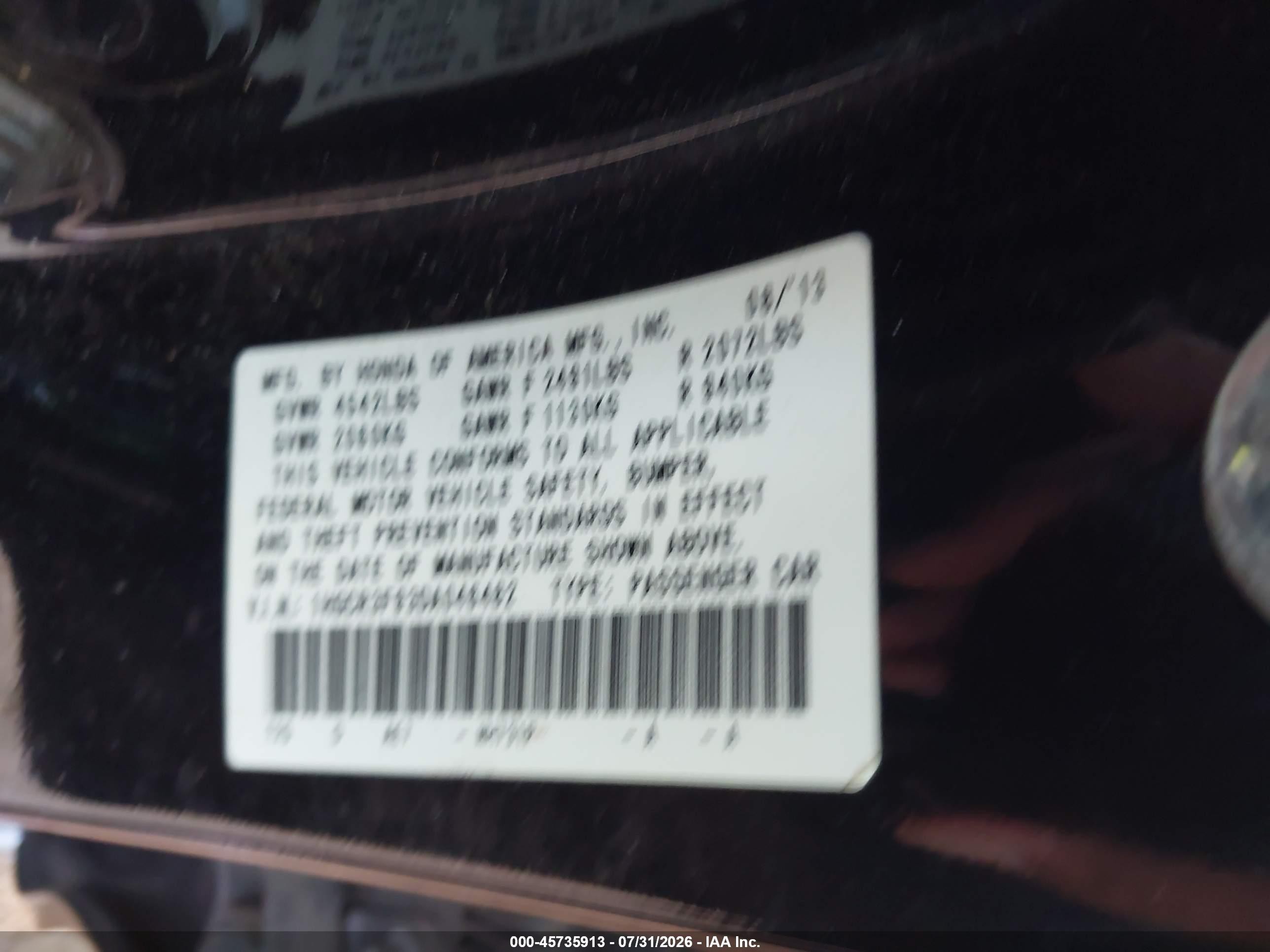 2013 Honda Accord Touring Черный vin: 1HGCR3F93DA046482