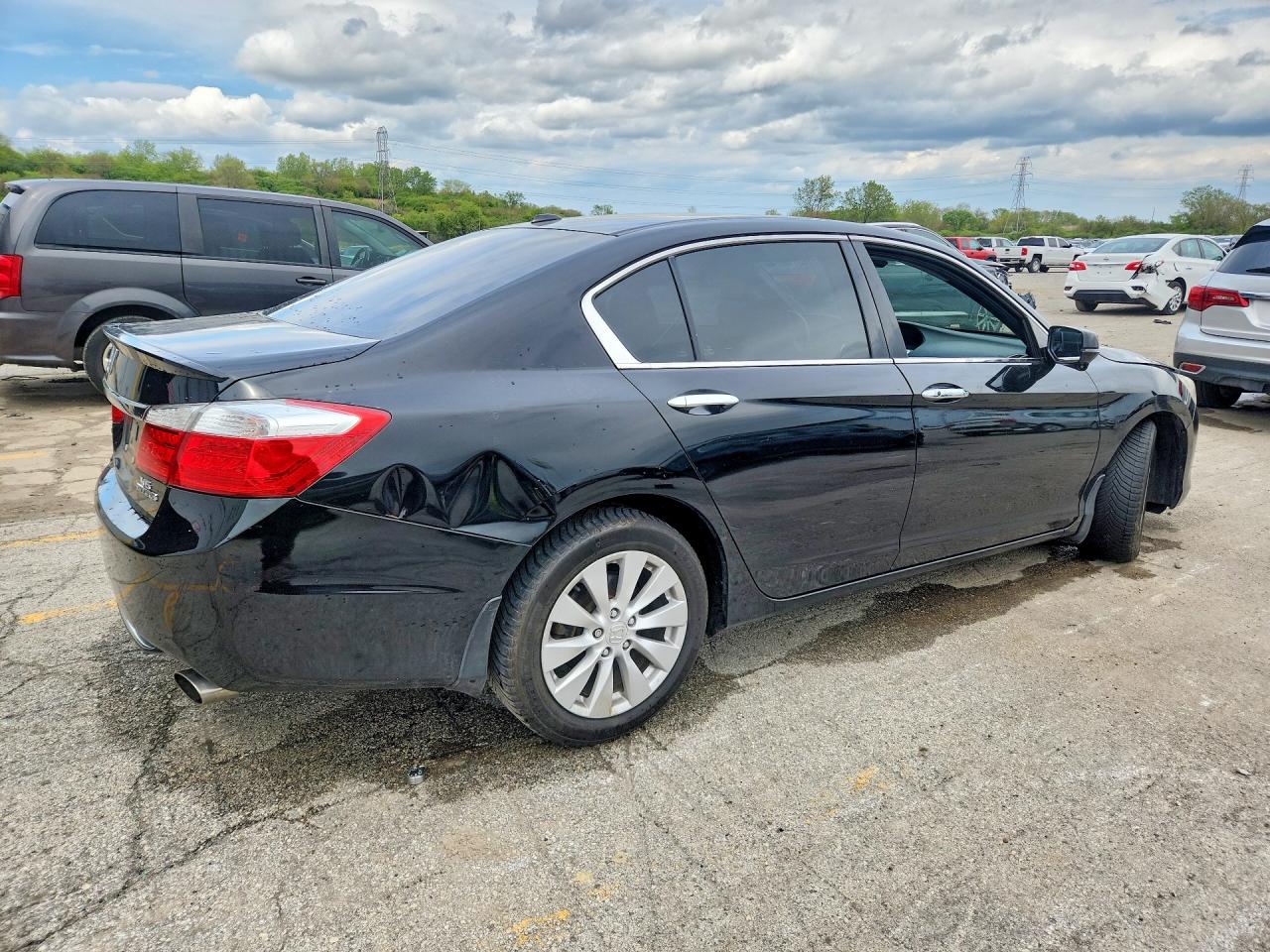 2015 Honda Accord Touring Black vin: 1HGCR3F93FA012397