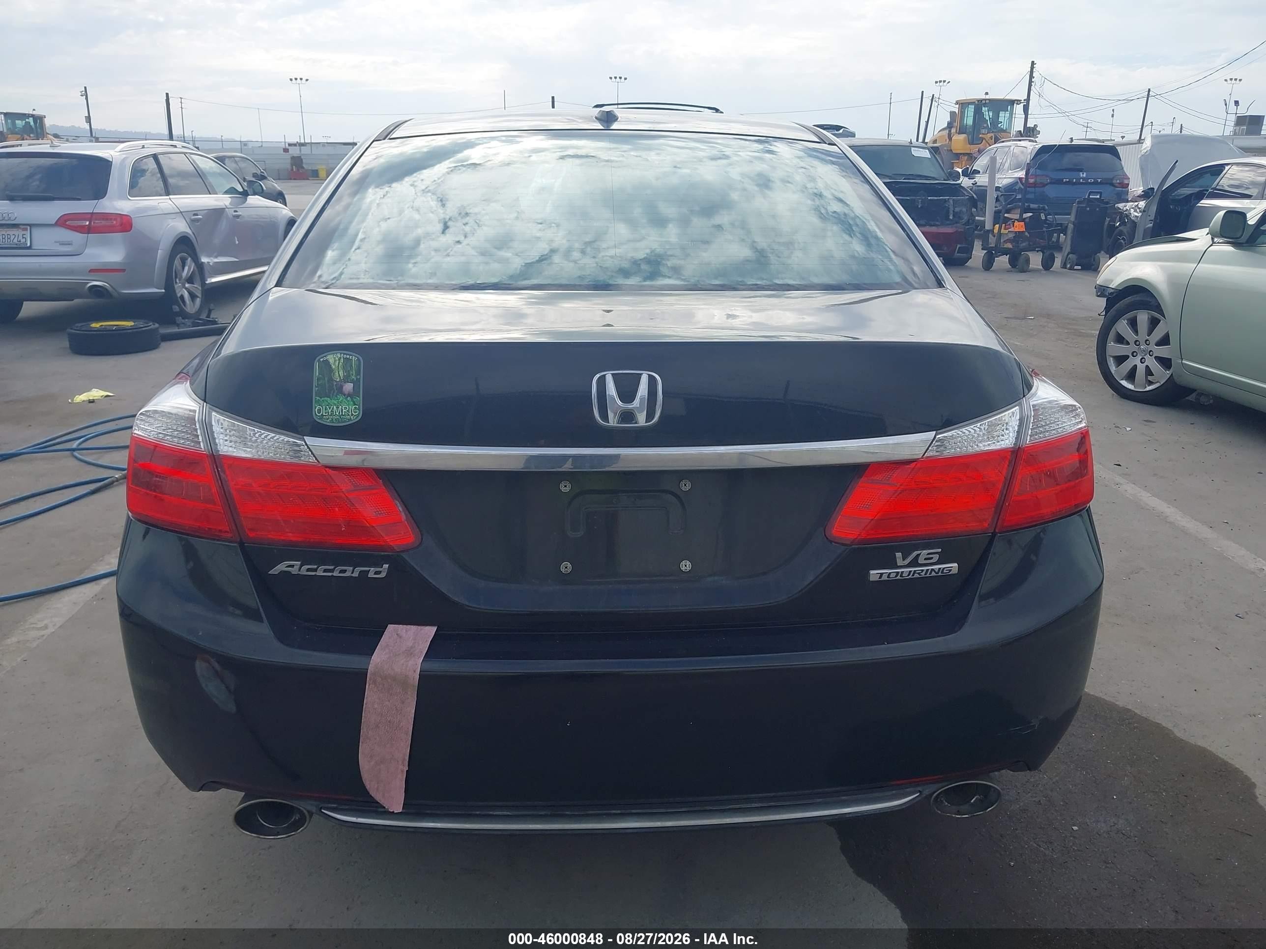 2013 Honda Accord Touring Black vin: 1HGCR3F94DA049147
