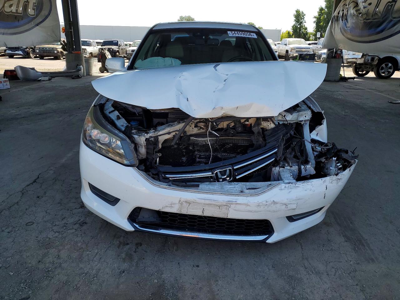 2014 Honda Accord Touring White vin: 1HGCR3F94EA036626