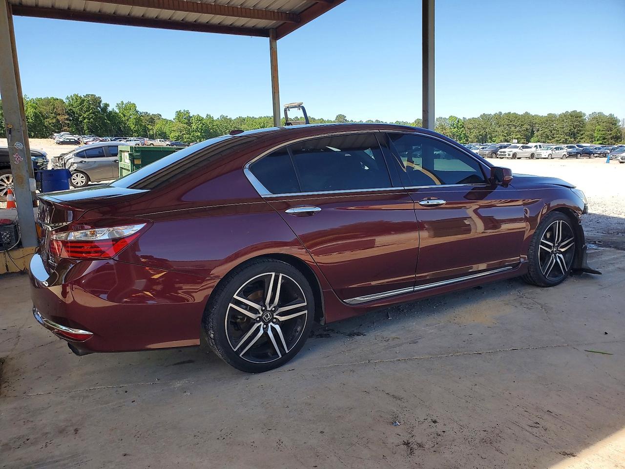 2016 Honda Accord Touring Бордовый vin: 1HGCR3F94GA021174