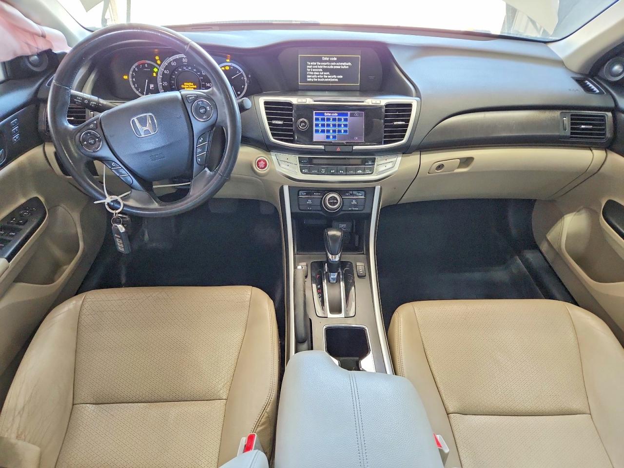 2014 Honda Accord Touring White vin: 1HGCR3F95EA030625