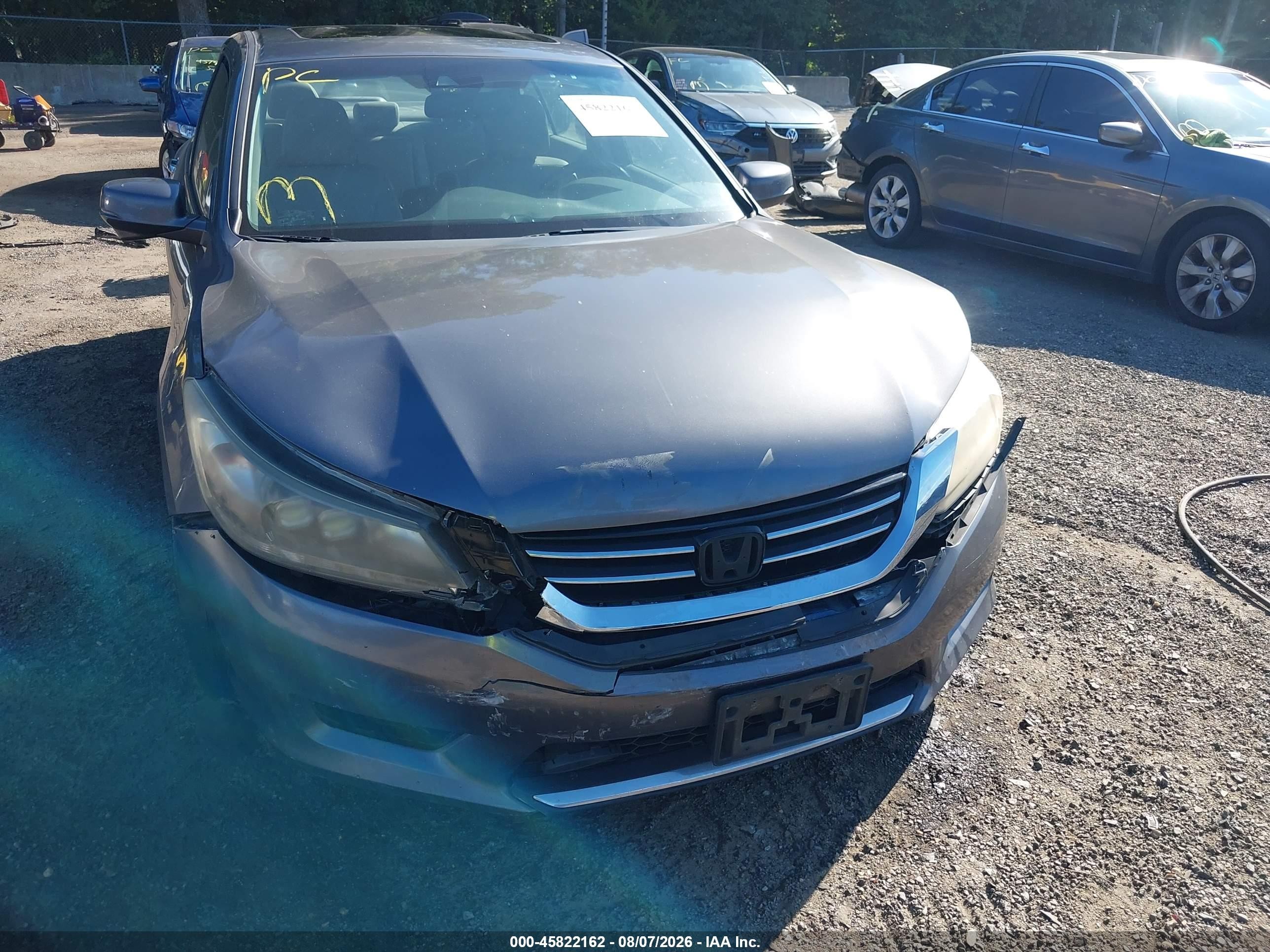 2015 Honda Accord Touring Gray vin: 1HGCR3F95FA004303
