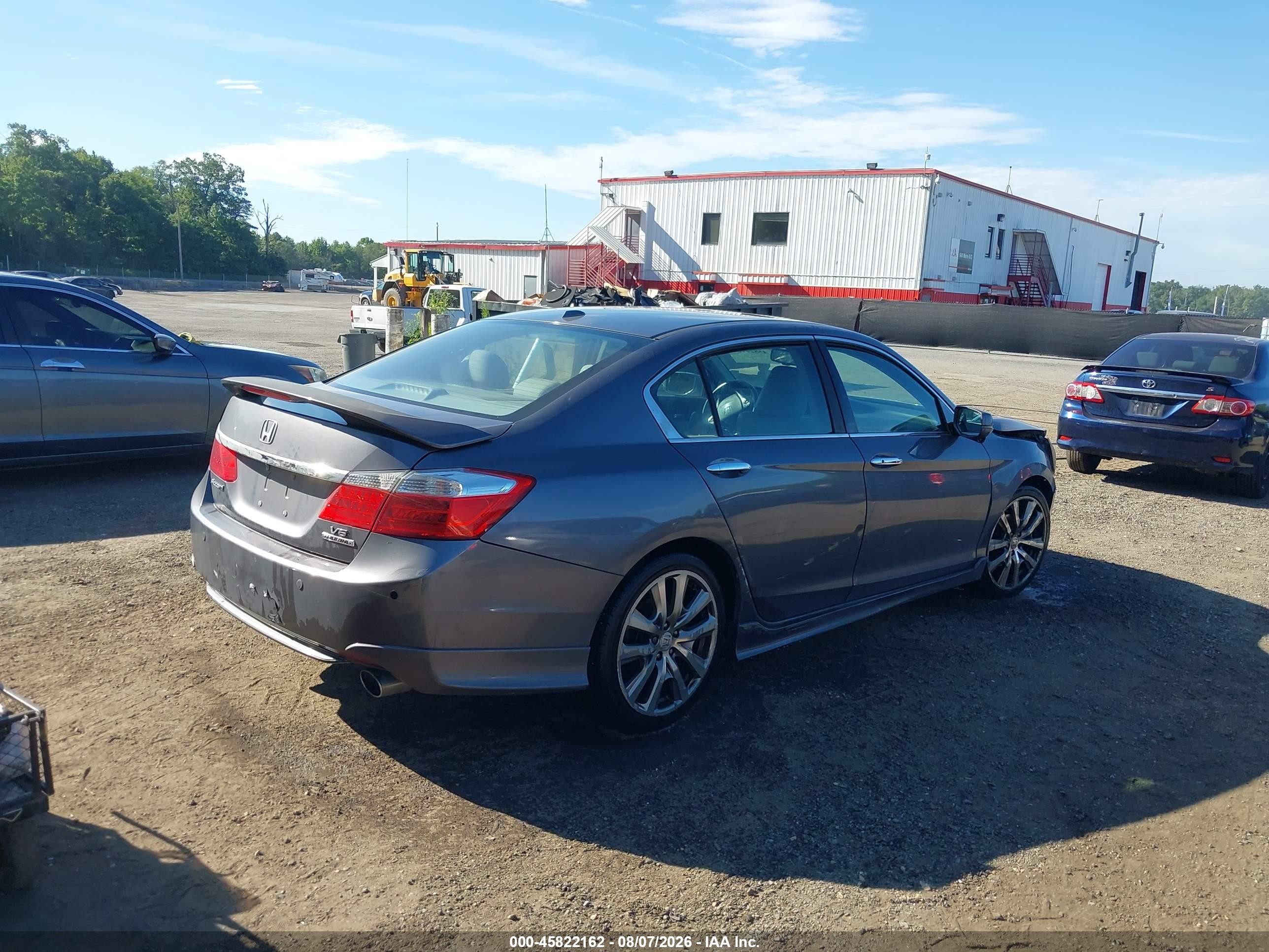 2015 Honda Accord Touring Gray vin: 1HGCR3F95FA004303