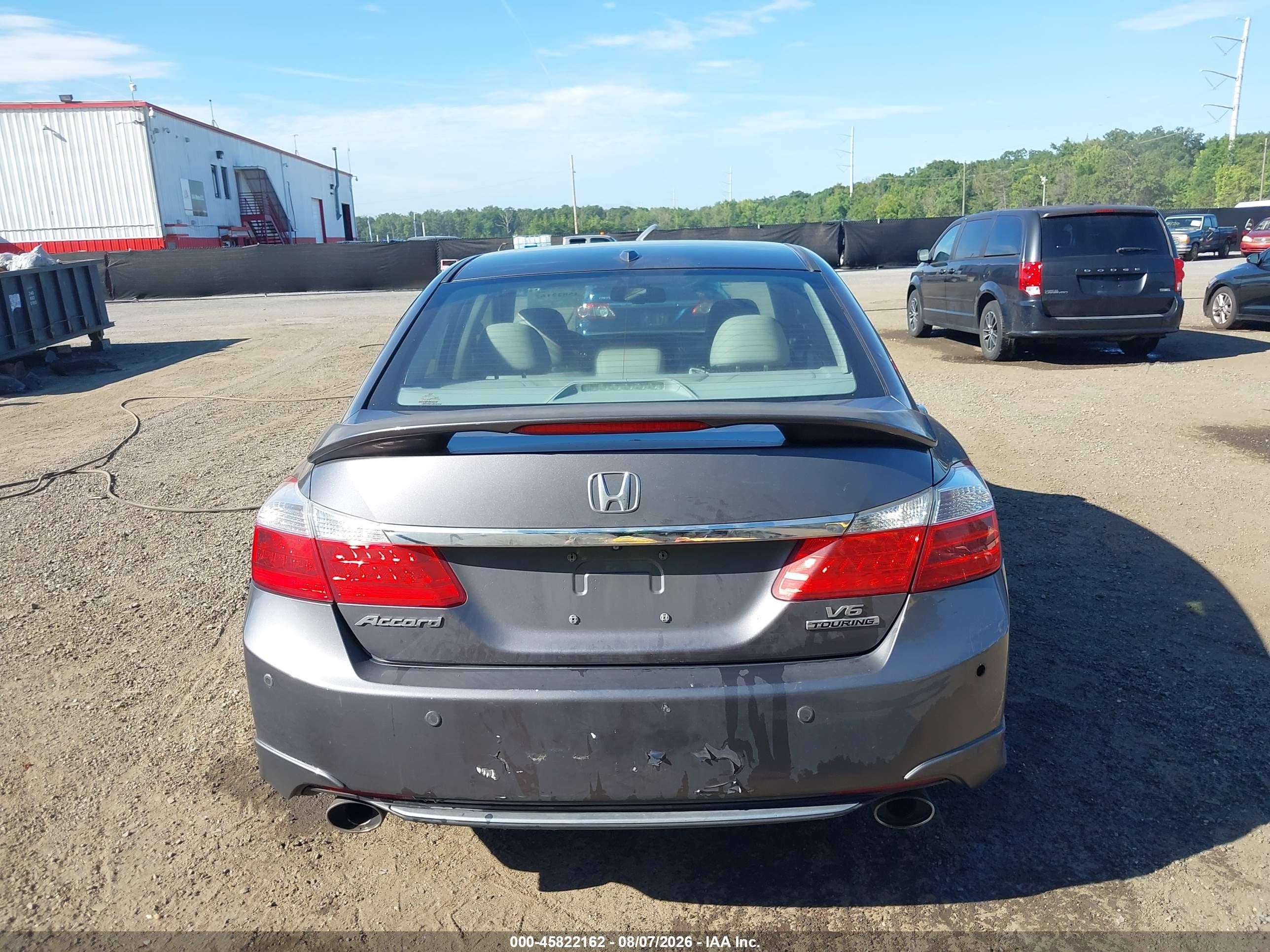 2015 Honda Accord Touring Gray vin: 1HGCR3F95FA004303