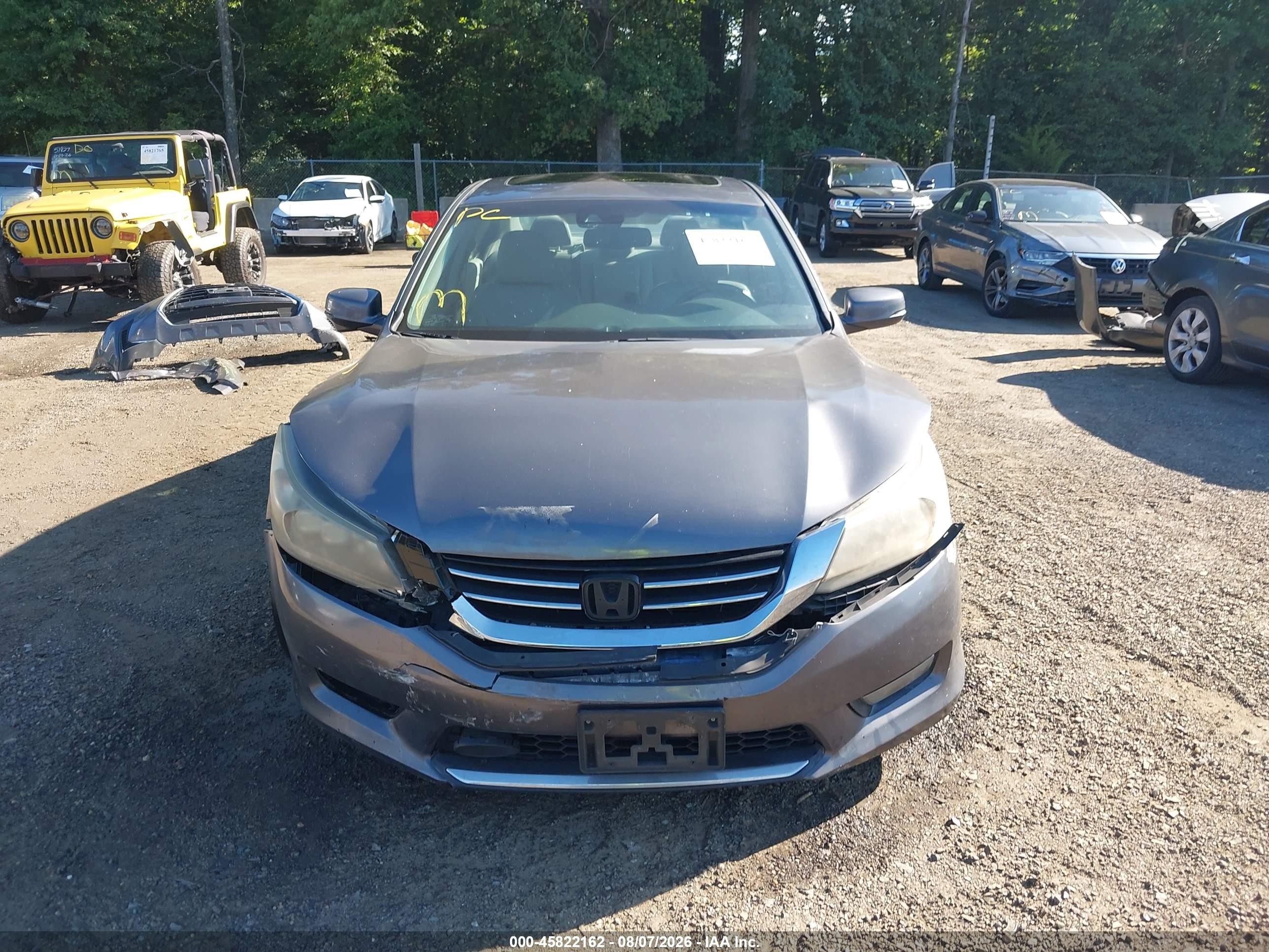 2015 Honda Accord Touring Gray vin: 1HGCR3F95FA004303
