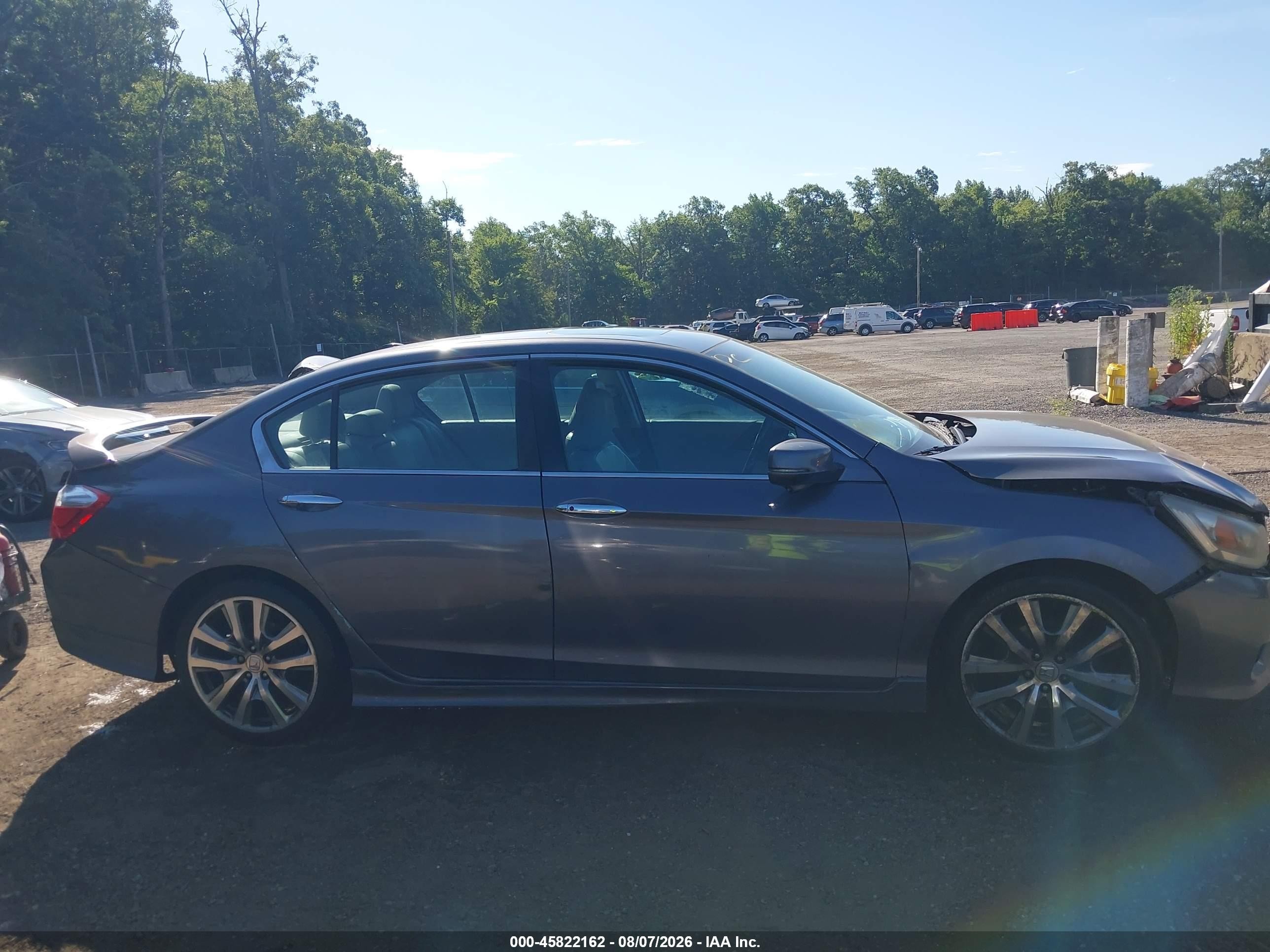 2015 Honda Accord Touring Gray vin: 1HGCR3F95FA004303