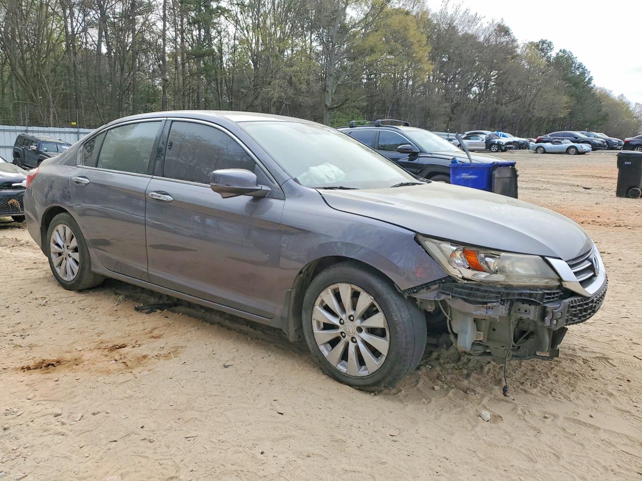 2015 Honda Accord Touring Gray vin: 1HGCR3F95FA008111