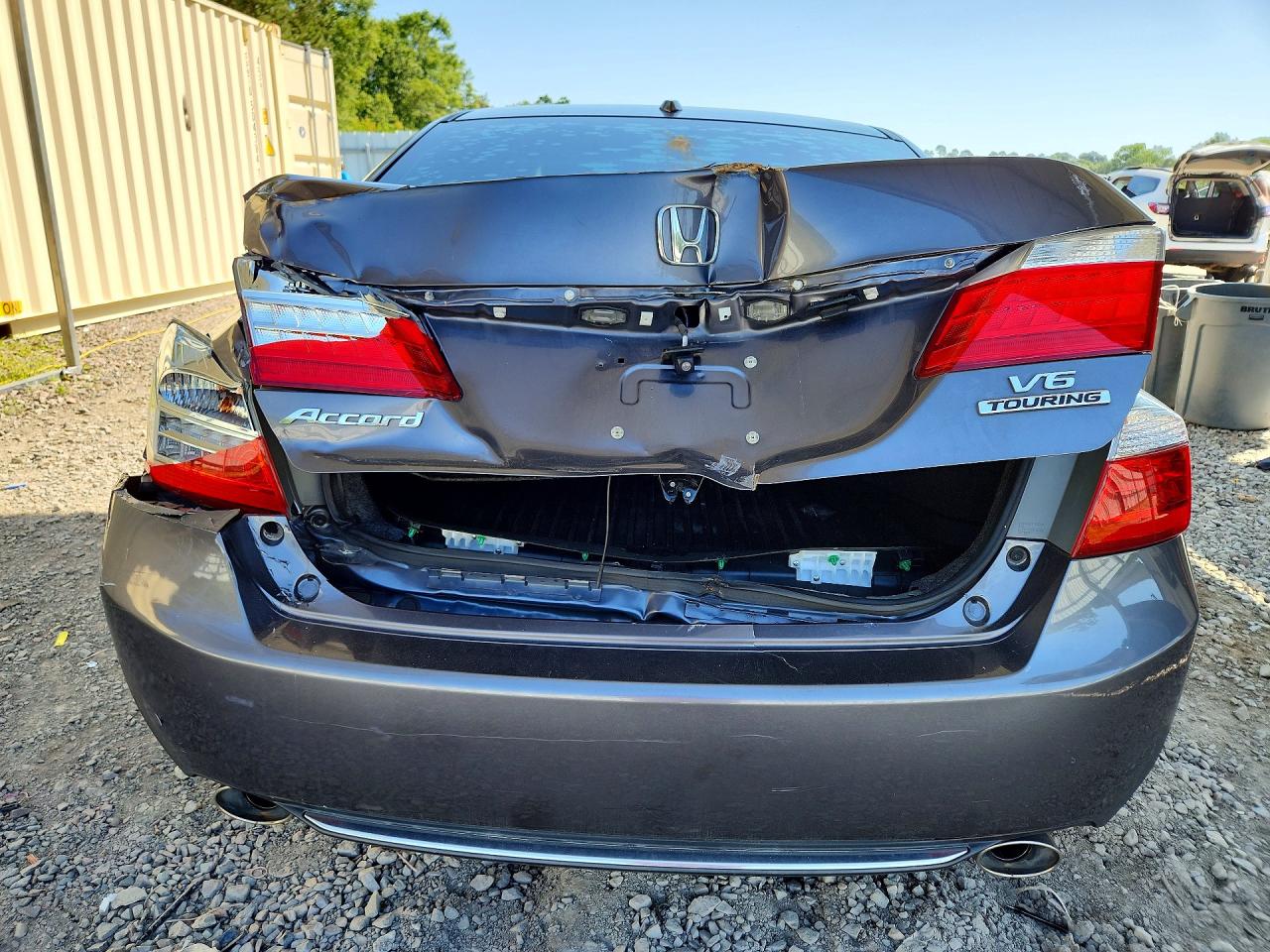 2015 Honda Accord Touring Gray vin: 1HGCR3F95FA026737