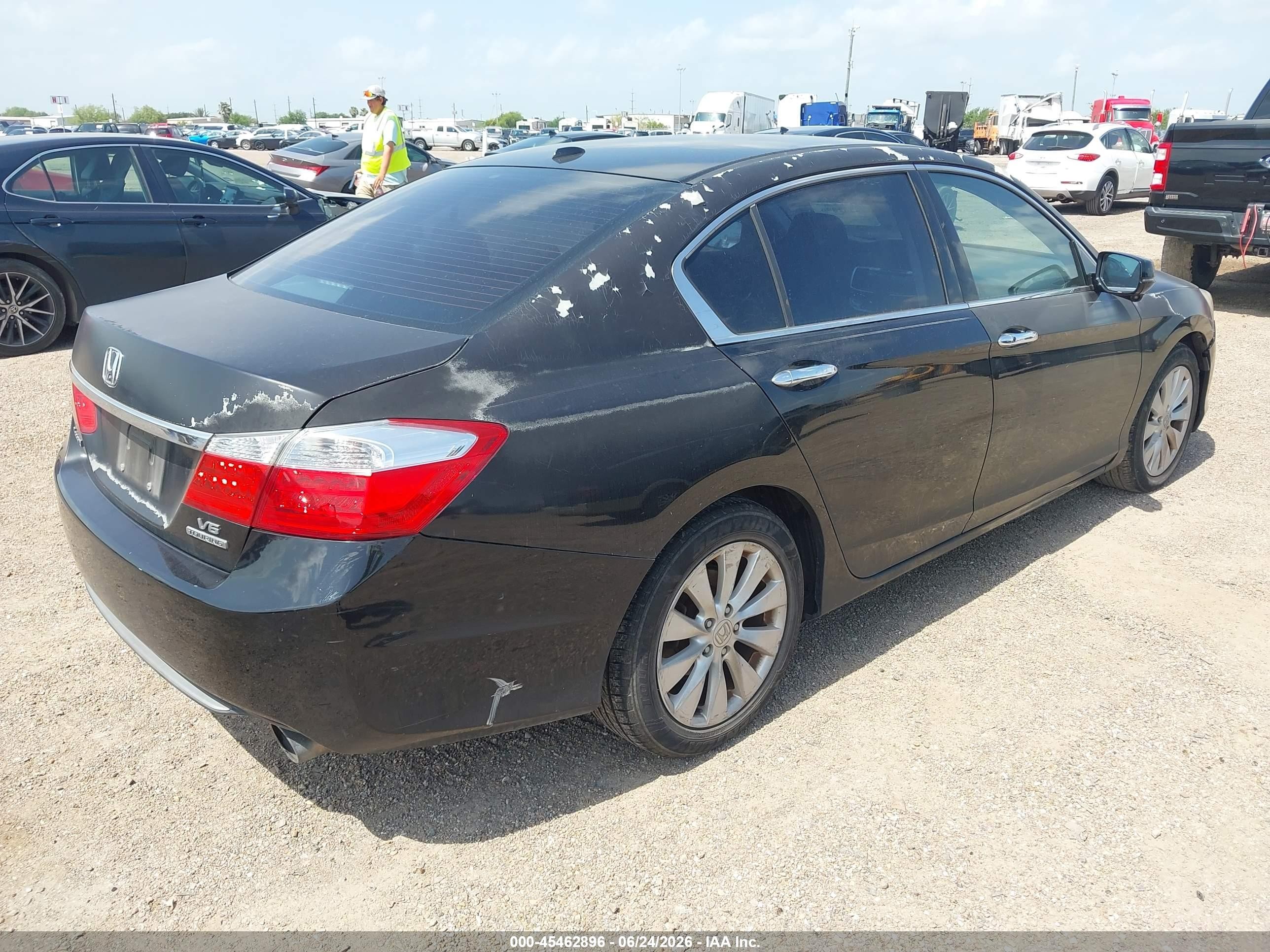 2013 Honda Accord Touring Black vin: 1HGCR3F96DA026260