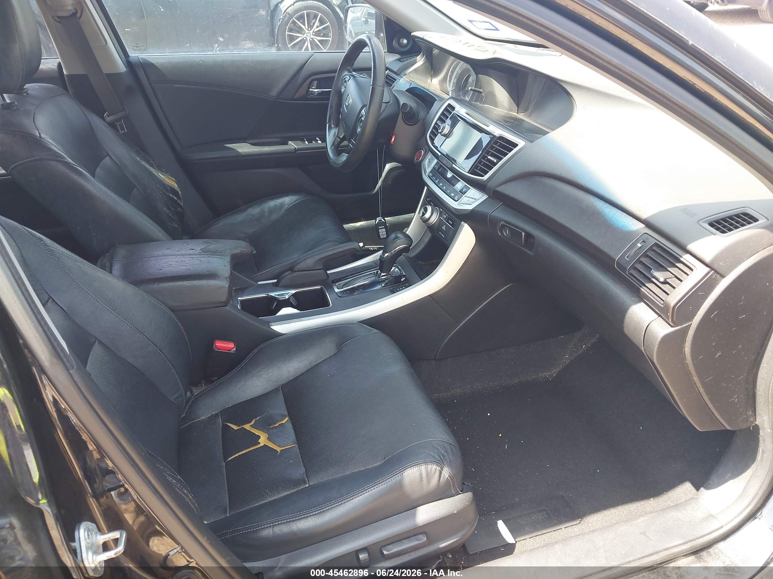 2013 Honda Accord Touring Black vin: 1HGCR3F96DA026260