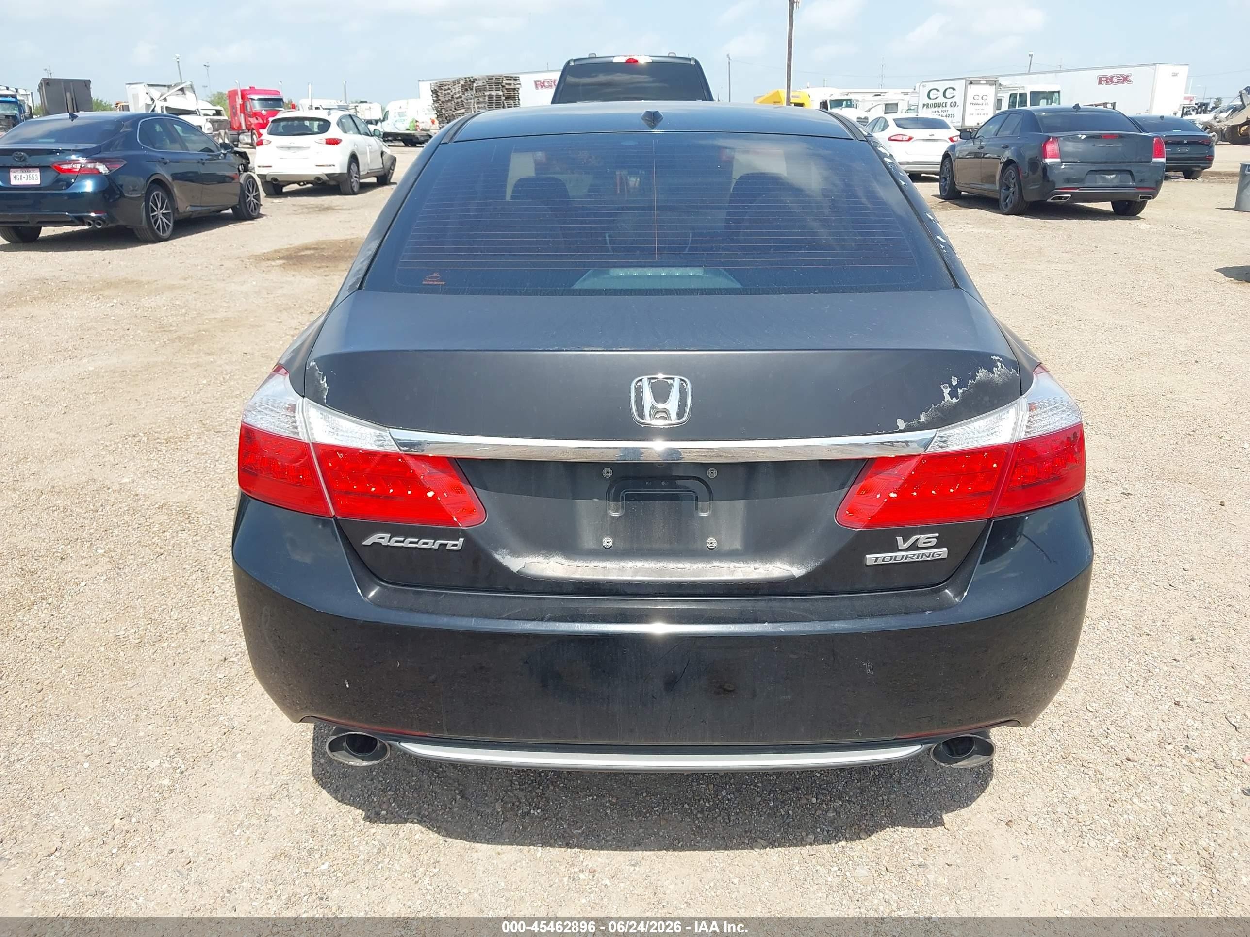 2013 Honda Accord Touring Black vin: 1HGCR3F96DA026260